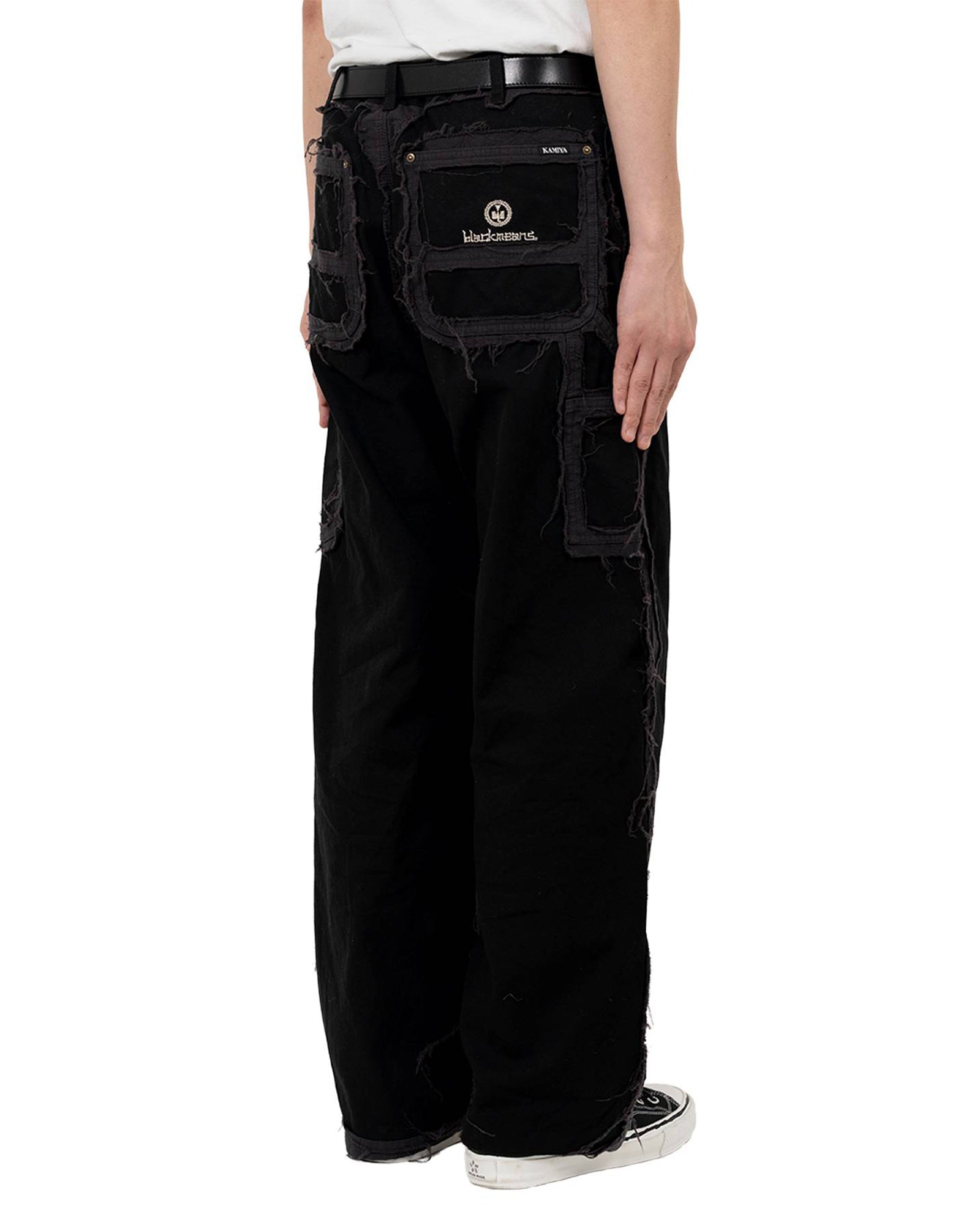 KAMIYA・カミヤ - デニムパンツ BLACKMEANS × KAMIYA DECONSTRUCTED PAINTER PANTS / BLACK