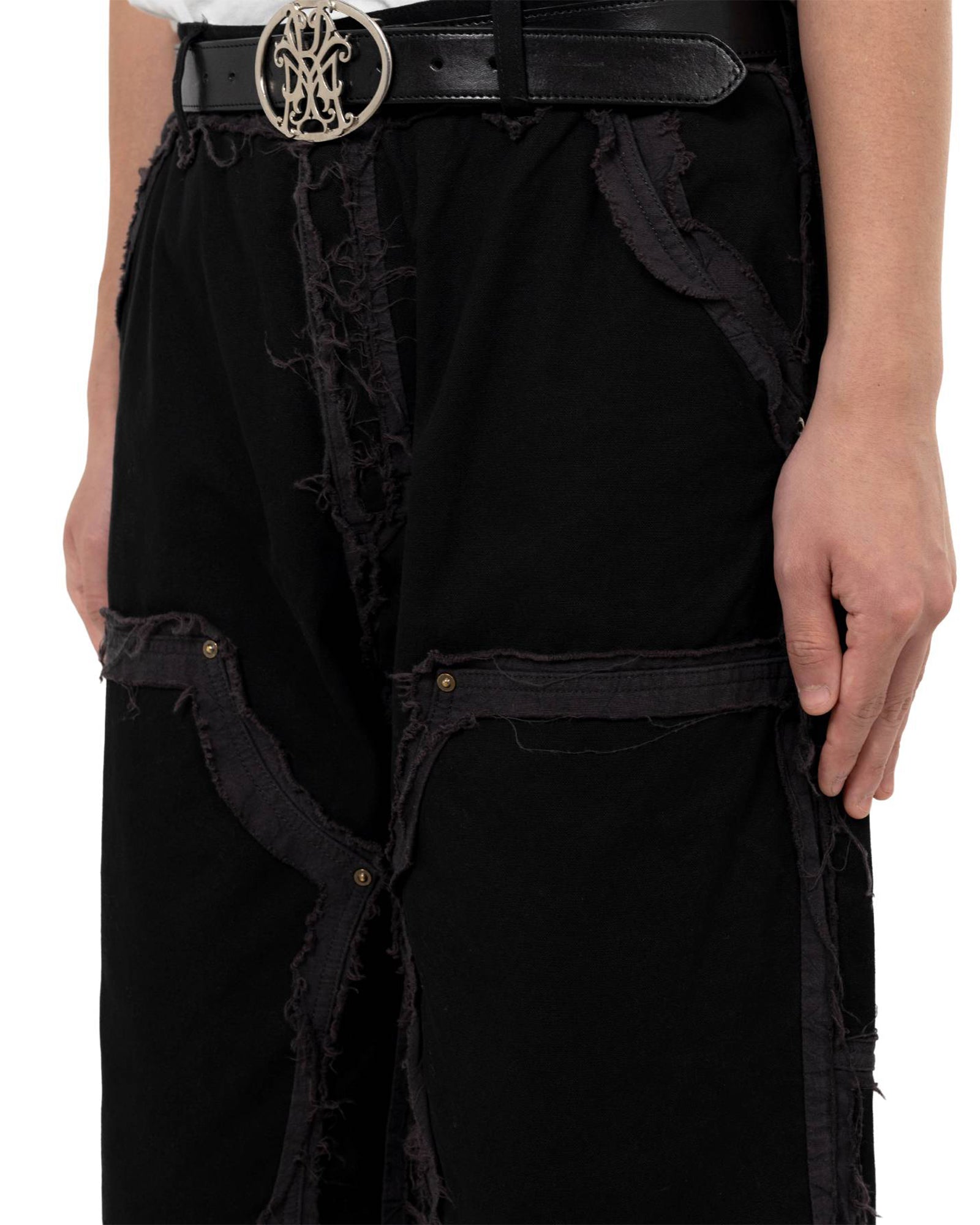 KAMIYA・カミヤ - デニムパンツ BLACKMEANS × KAMIYA DECONSTRUCTED PAINTER PANTS / BLACK