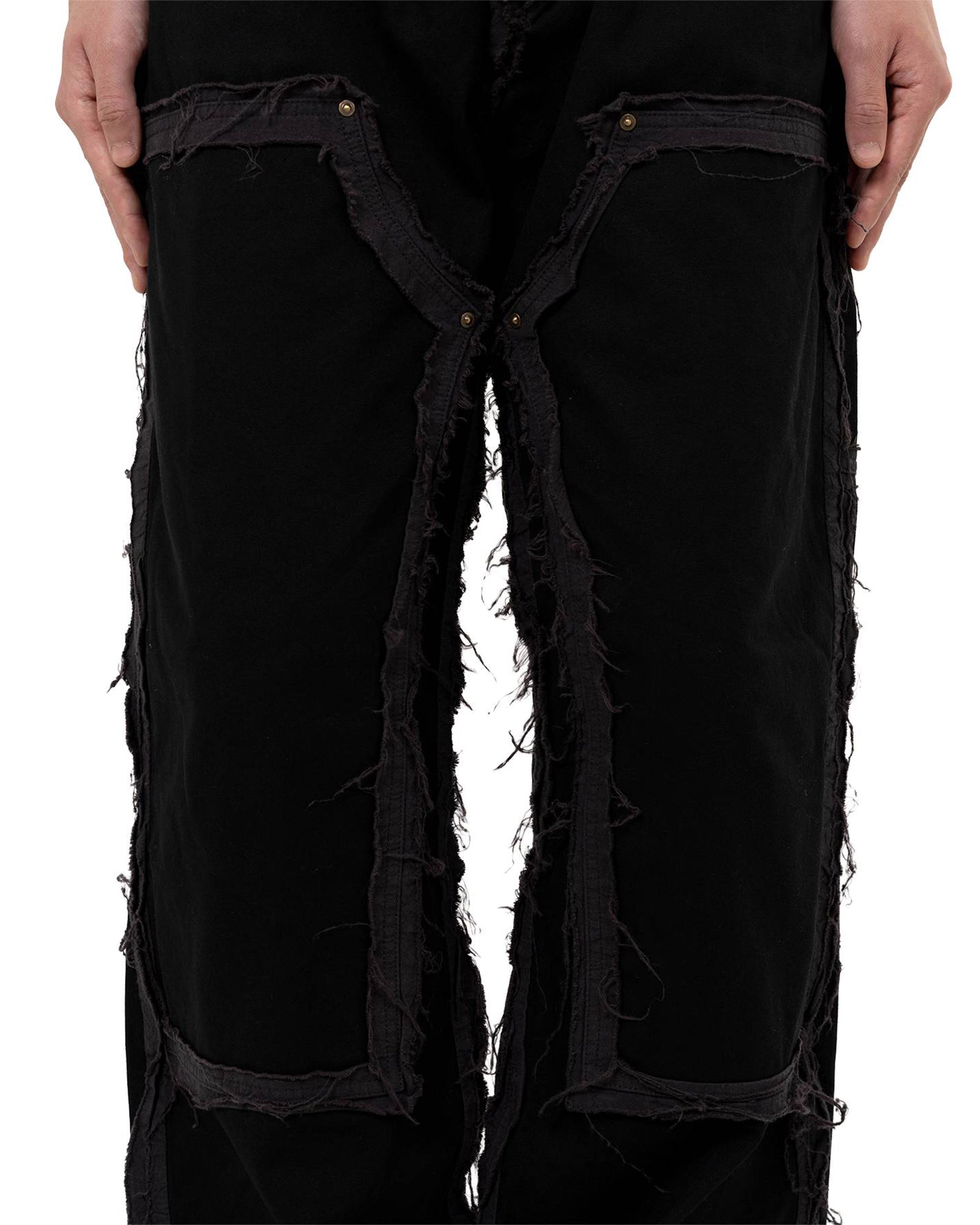 KAMIYA・カミヤ - デニムパンツ BLACKMEANS × KAMIYA DECONSTRUCTED PAINTER PANTS / BLACK