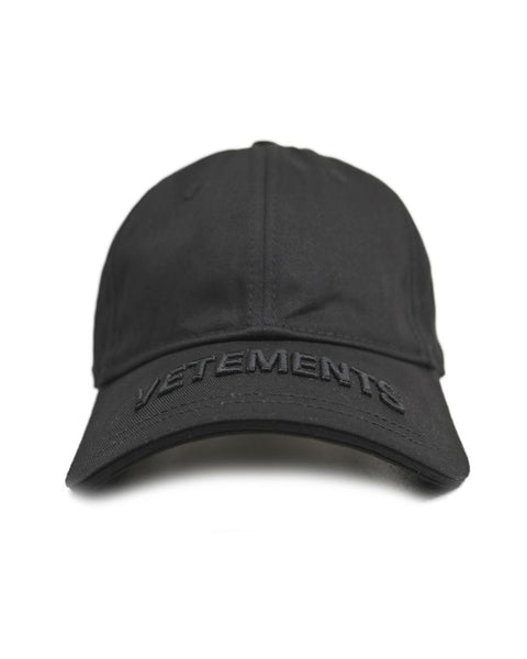 VETEMENTS (ヴェトモン) BLACKOUT LOGO CAP / BLACK | Detail