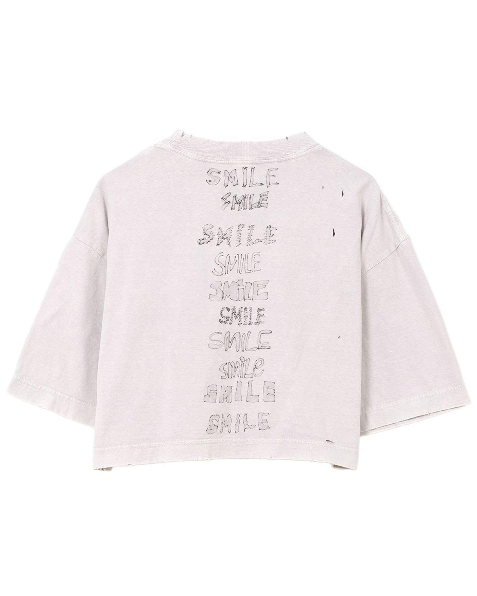 MIHARA YASUHIRO・ミハラヤスヒロ - Tシャツ・カットソー BLEACHED CROPPED TEE / PINK