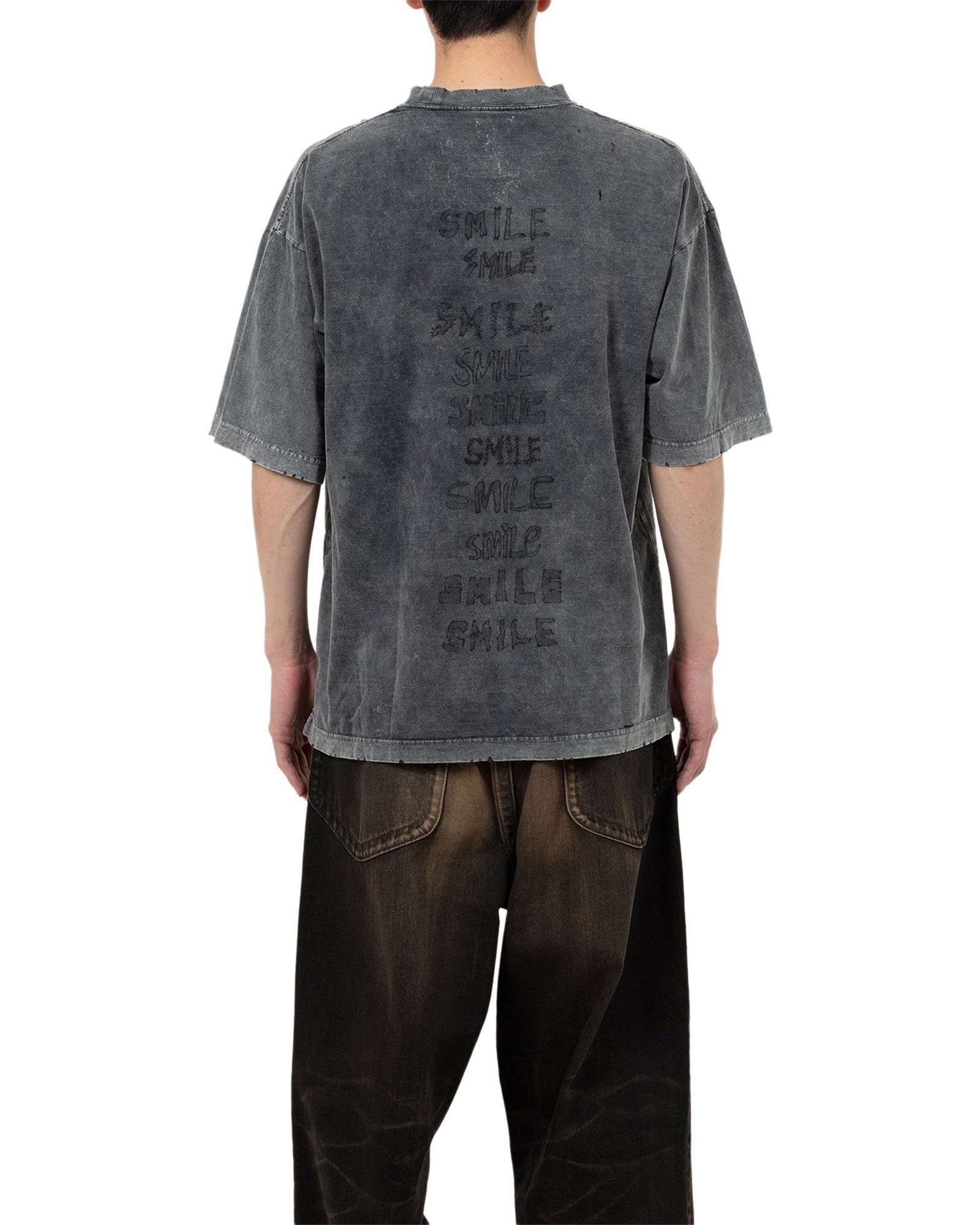 MIHARA YASUHIRO・ミハラヤスヒロ - Tシャツ・カットソー BLEACHED TEE / BLACK