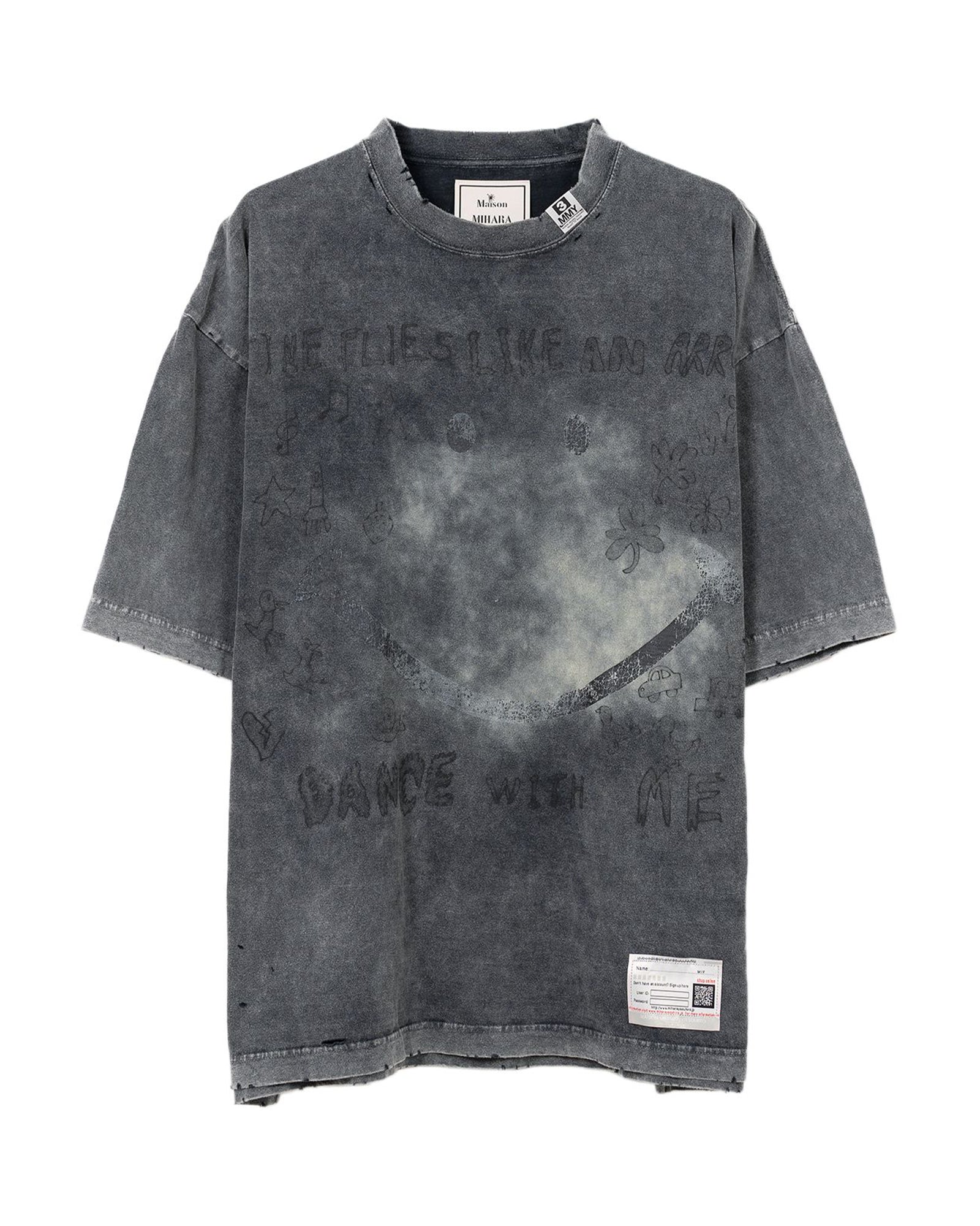 BLEACHED TEE / BLACK