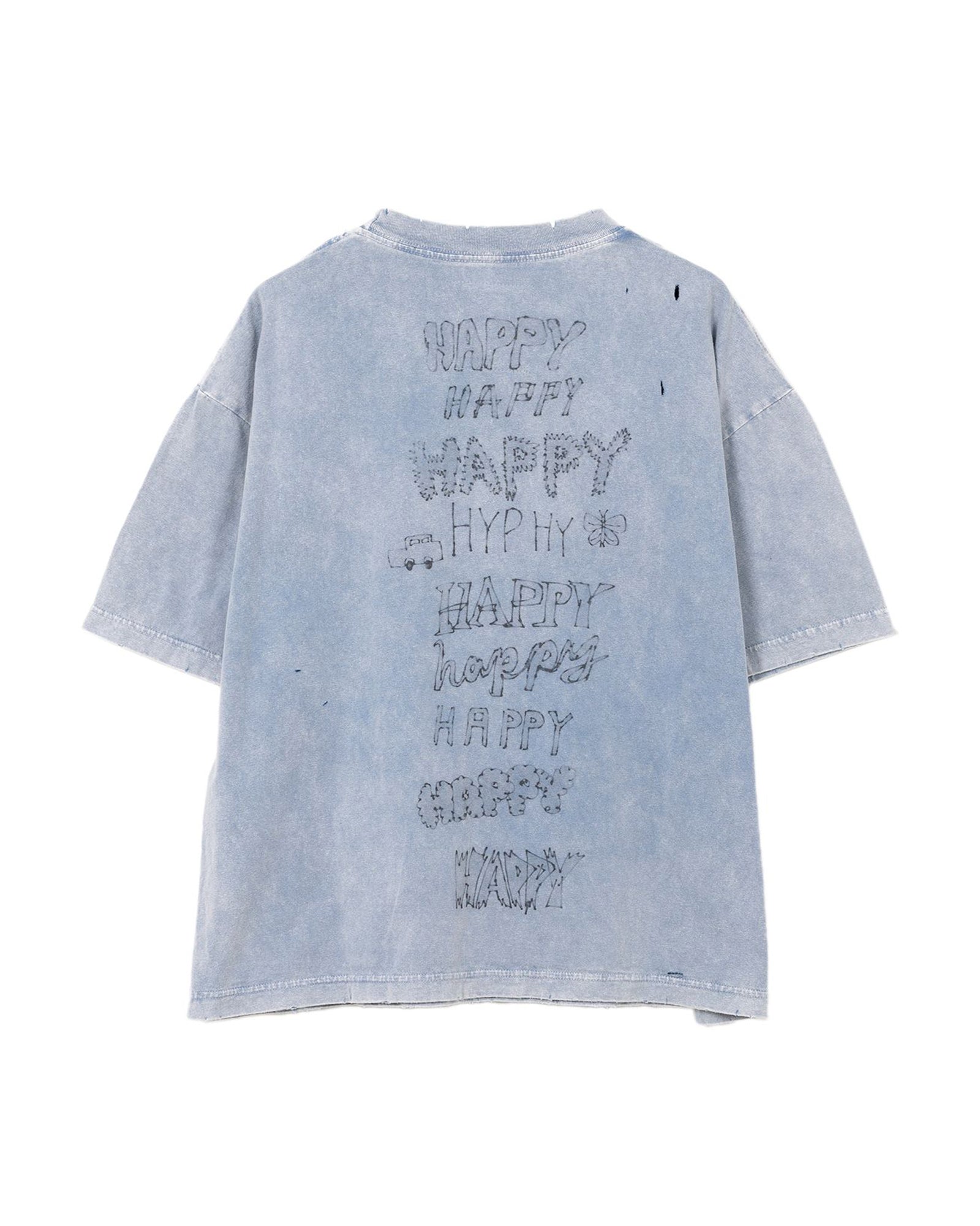 MIHARA YASUHIRO・ミハラヤスヒロ - Tシャツ・カットソー BLEACHED TEE / BLUE