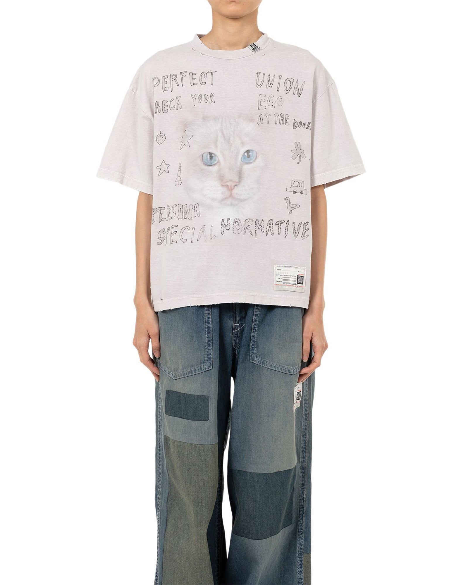MIHARA YASUHIRO・ミハラヤスヒロ - Tシャツ・カットソー BLEACHED TEE / PINK