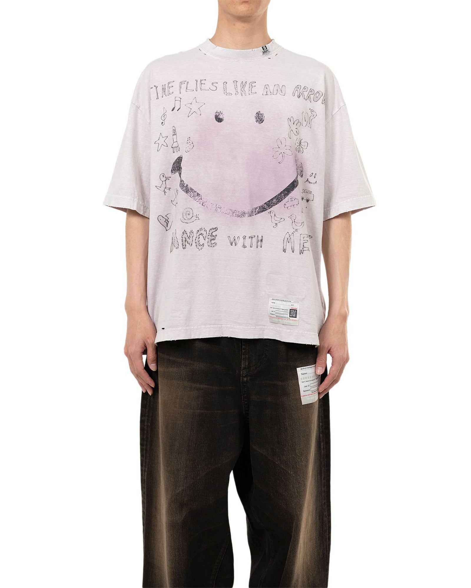 MIHARA YASUHIRO・ミハラヤスヒロ - Tシャツ・カットソー BLEACHED TEE/PINK