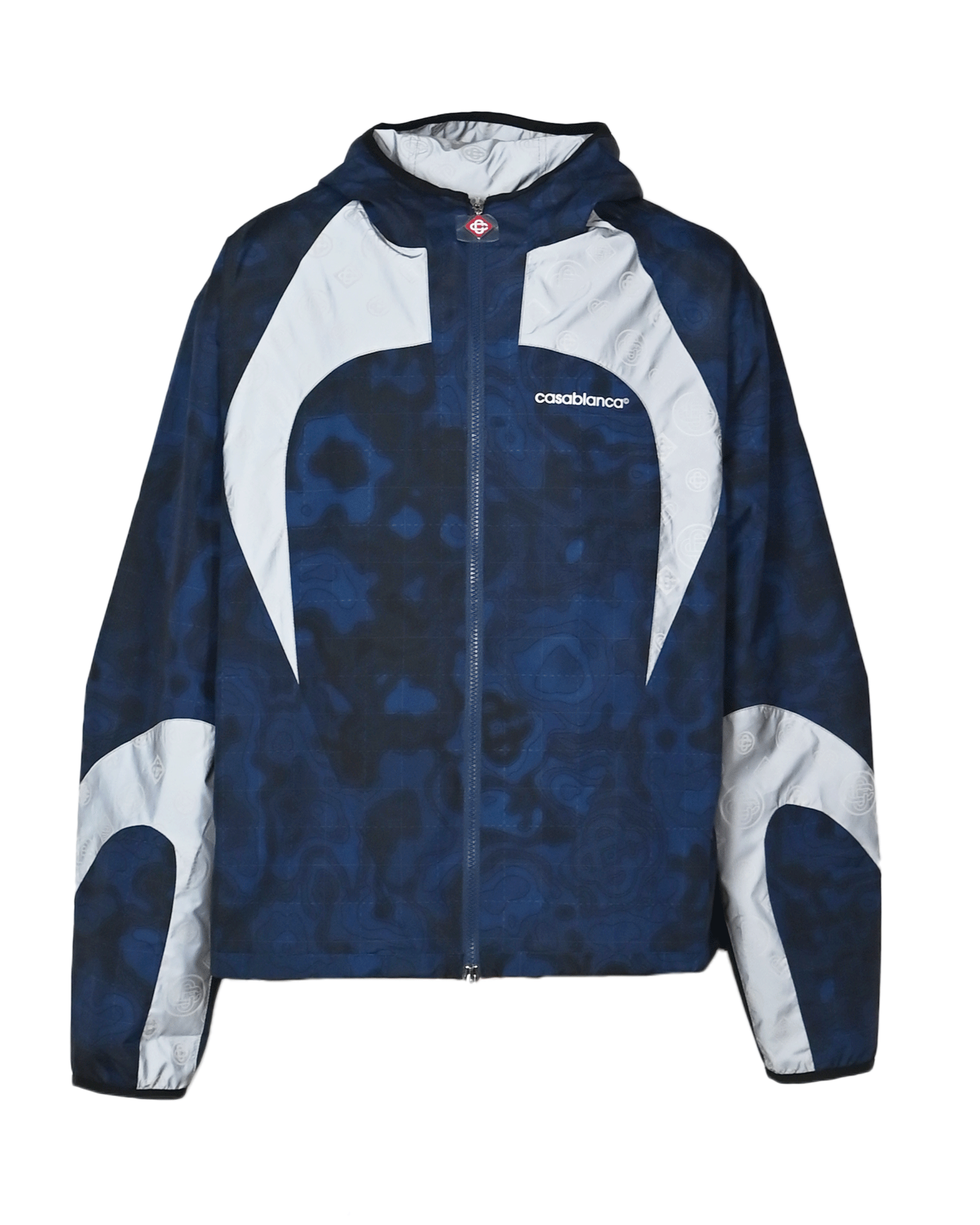 CASABLANCA・カサブランカ -  PRINTED ZIP UP HOODED JACKET
/ CARBON HEATMAP
