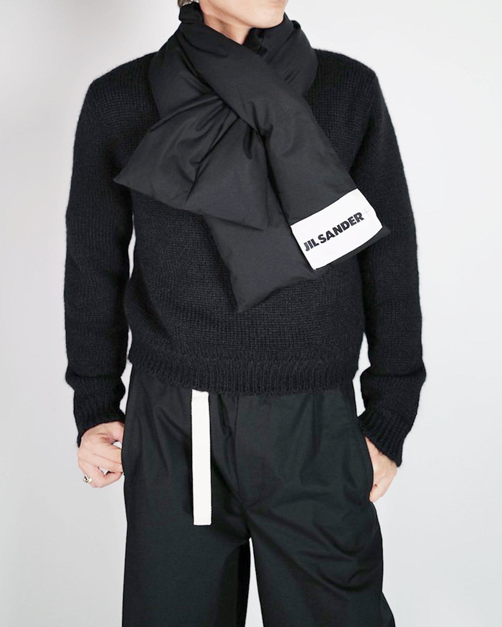 JIL SANDER ＋・ジルサンダープラス - マフラー・スカーフ DOWN SCARF 01 / BLACK