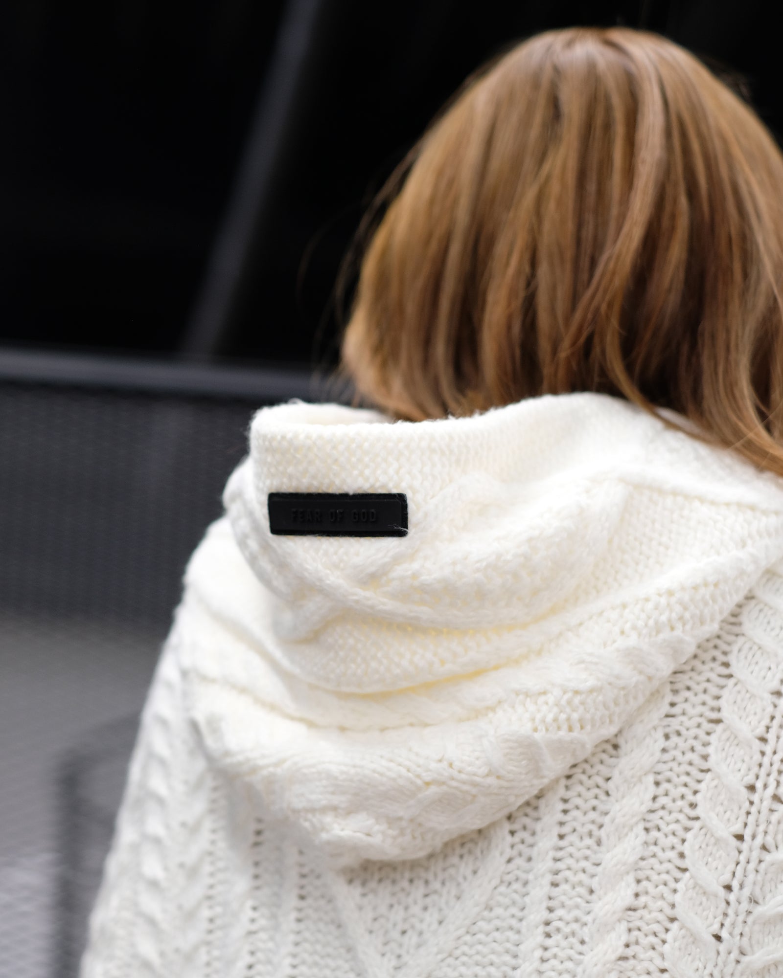 ESSENTIALS・エッセンシャルズ - ニット・セーター CABLE KNIT HOODIE / CLOUD DANCER