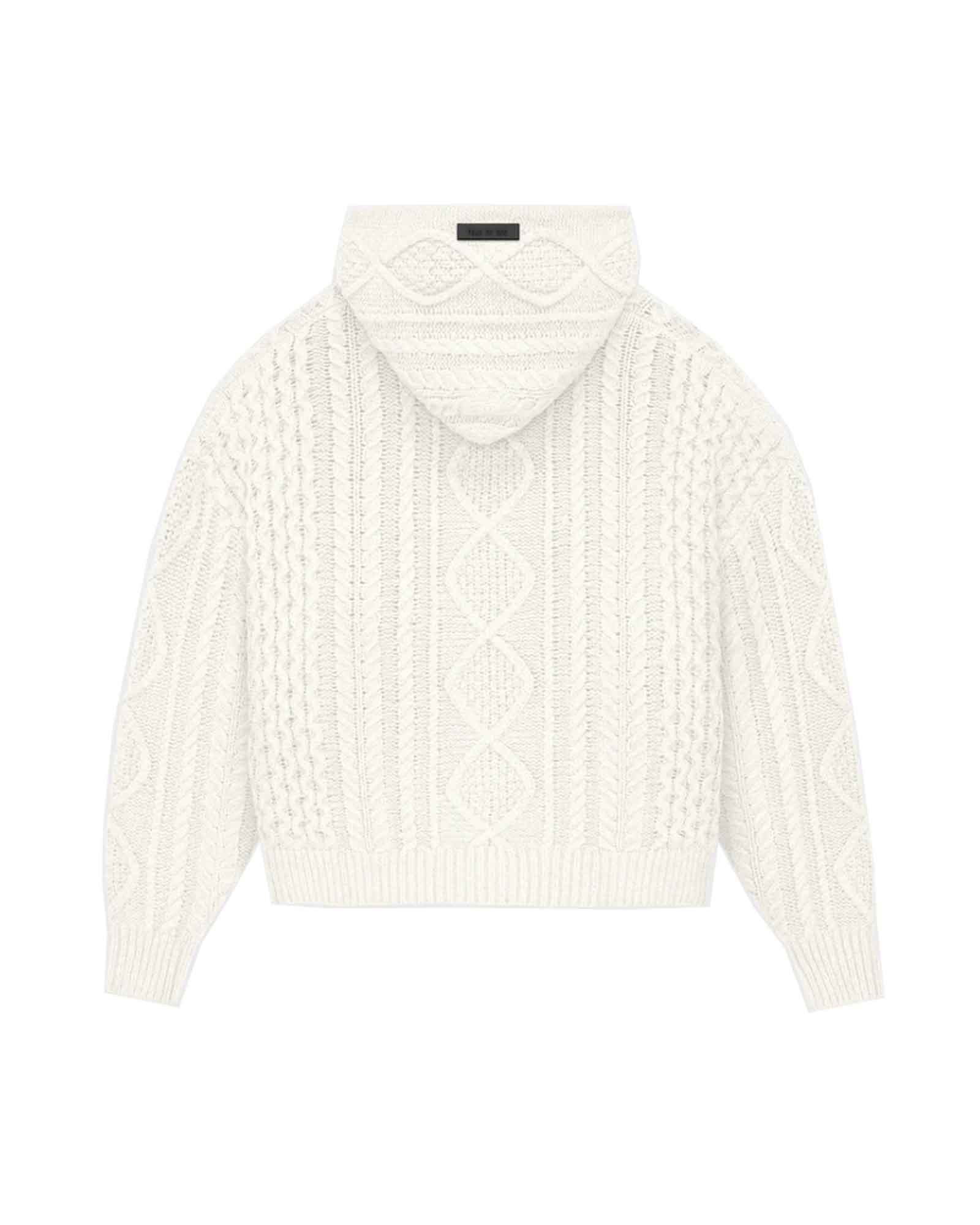 ESSENTIALS・エッセンシャルズ - ニット・セーター CABLE KNIT HOODIE / CLOUD DANCER