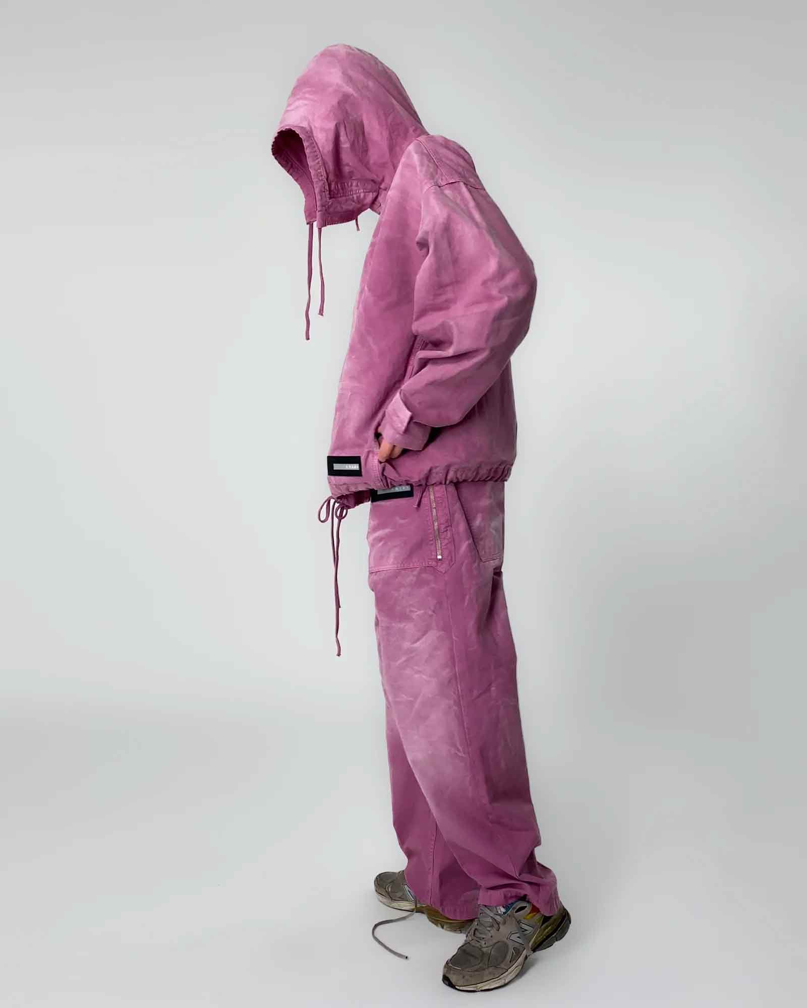 Aries × CANVAS PARACHUTE JACKET / PINK
