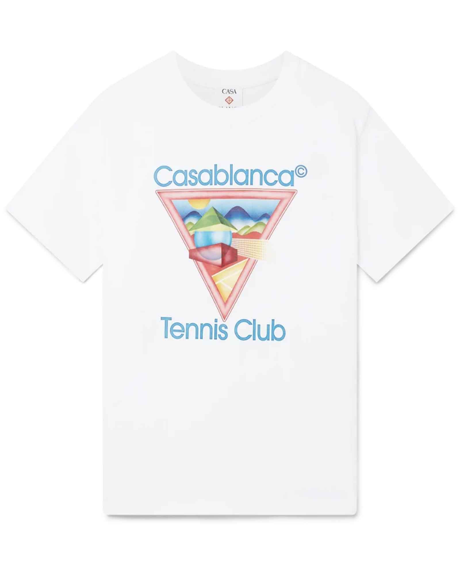 TENNIS CLUB ICON PRINTED T-SHIRT / WHITE