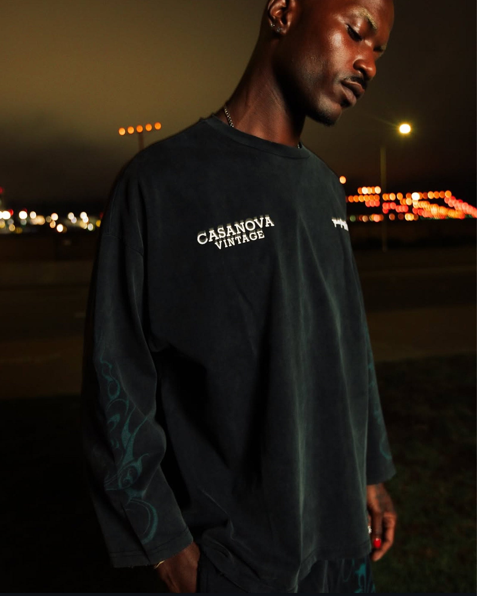 CASANOVA×RHIME・カサノバ×ライム -  CASANOVA×RHIME L/ST-SHIRTS / BLACK