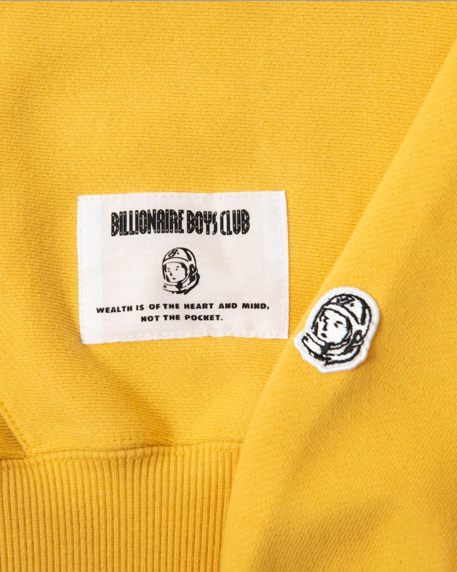 BILLIONAIRE BOYS CLUB / ICECREAM × CHENILLE LOGO COTTON HOODIE / YELLOW