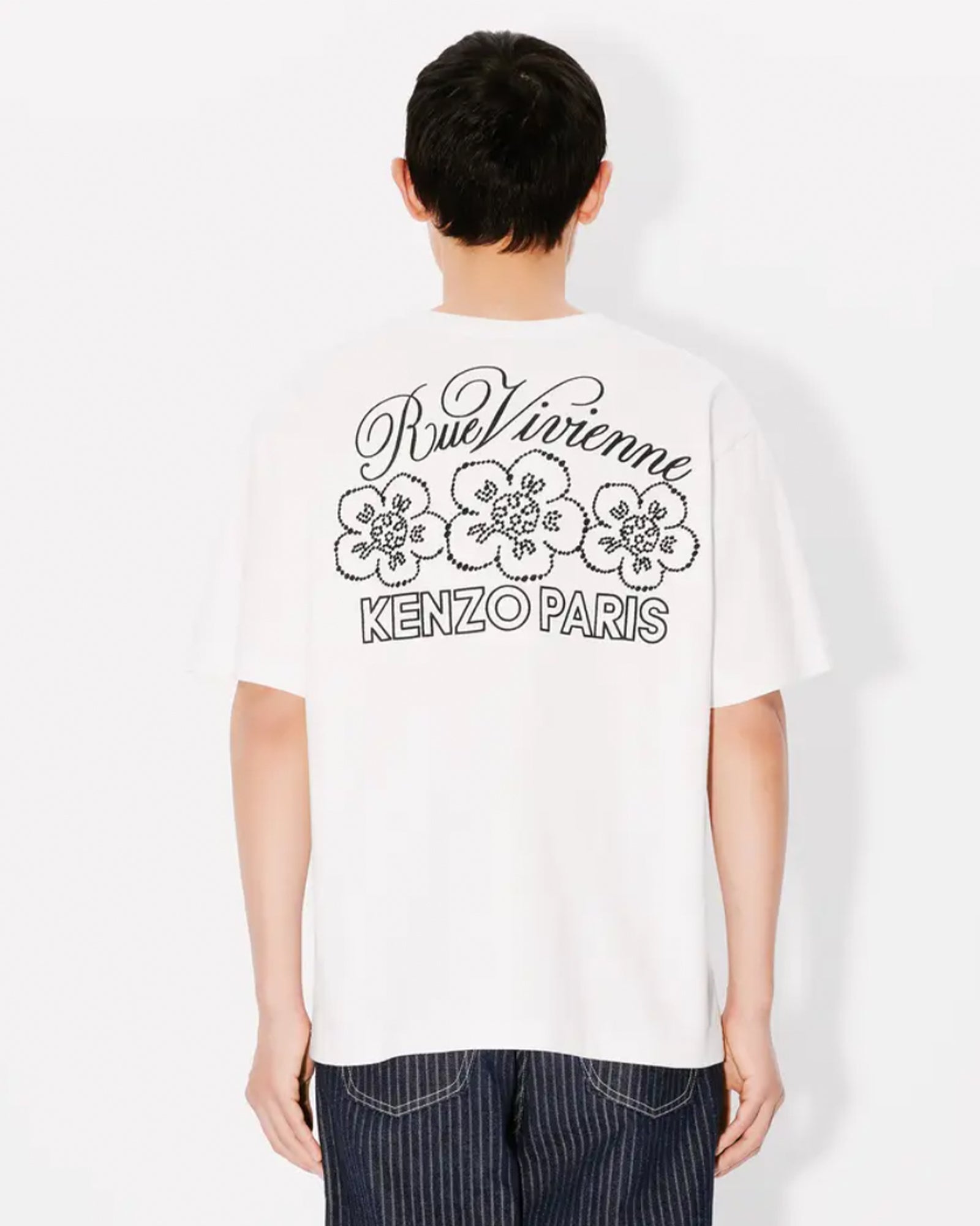 KENZO・Kenzo -  CONSTELLATION EMB OVERSIZE TEE / OFF WHITE