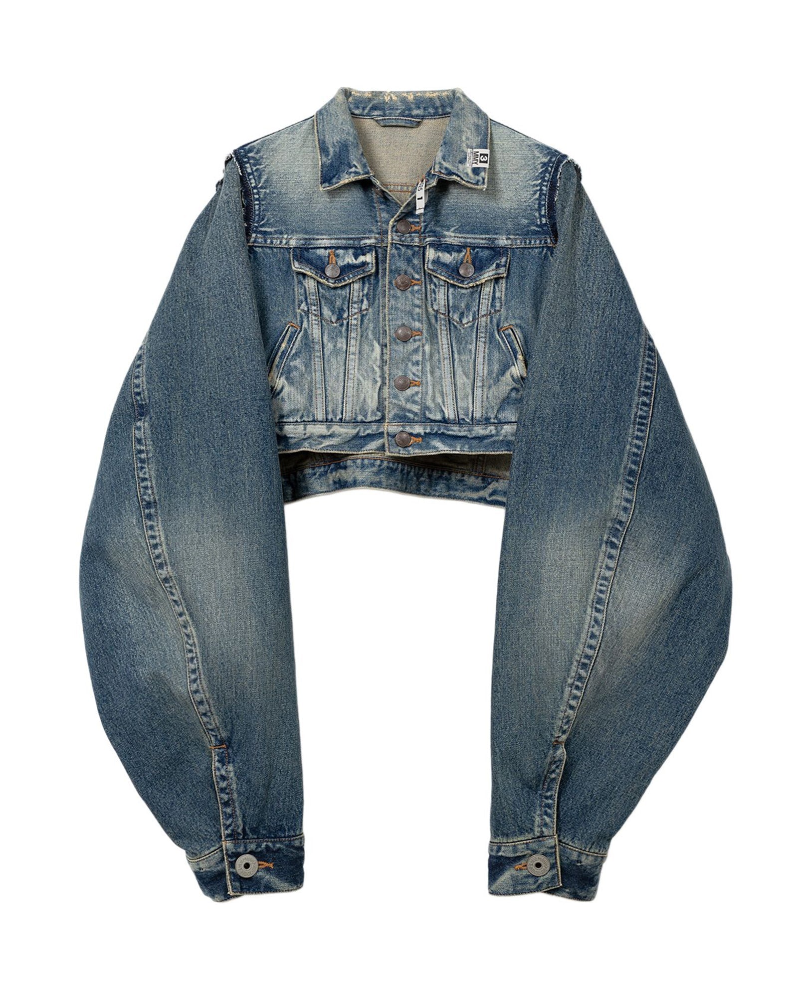 MIHARA YASUHIRO・ミハラヤスヒロ - デニムジャケット CROPPED DENIM JACKET / INDIGO