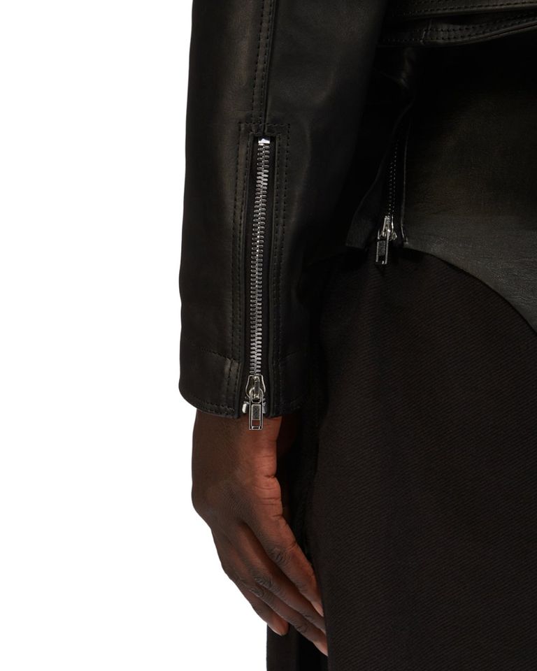 RICK OWENS・リック オウエンス - レザージャケット CROPPED JUMBO BAUHAUS STOOGES / BLACK