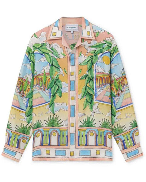 CASABLANCA 2024SS キューバ襟シャツ M 美品 CASABLANCA 2024SS