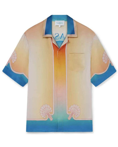 CASABLANCA (カサブランカ) CUBAN COLLAR SHORT SLEEVE SHIRT / MULTI