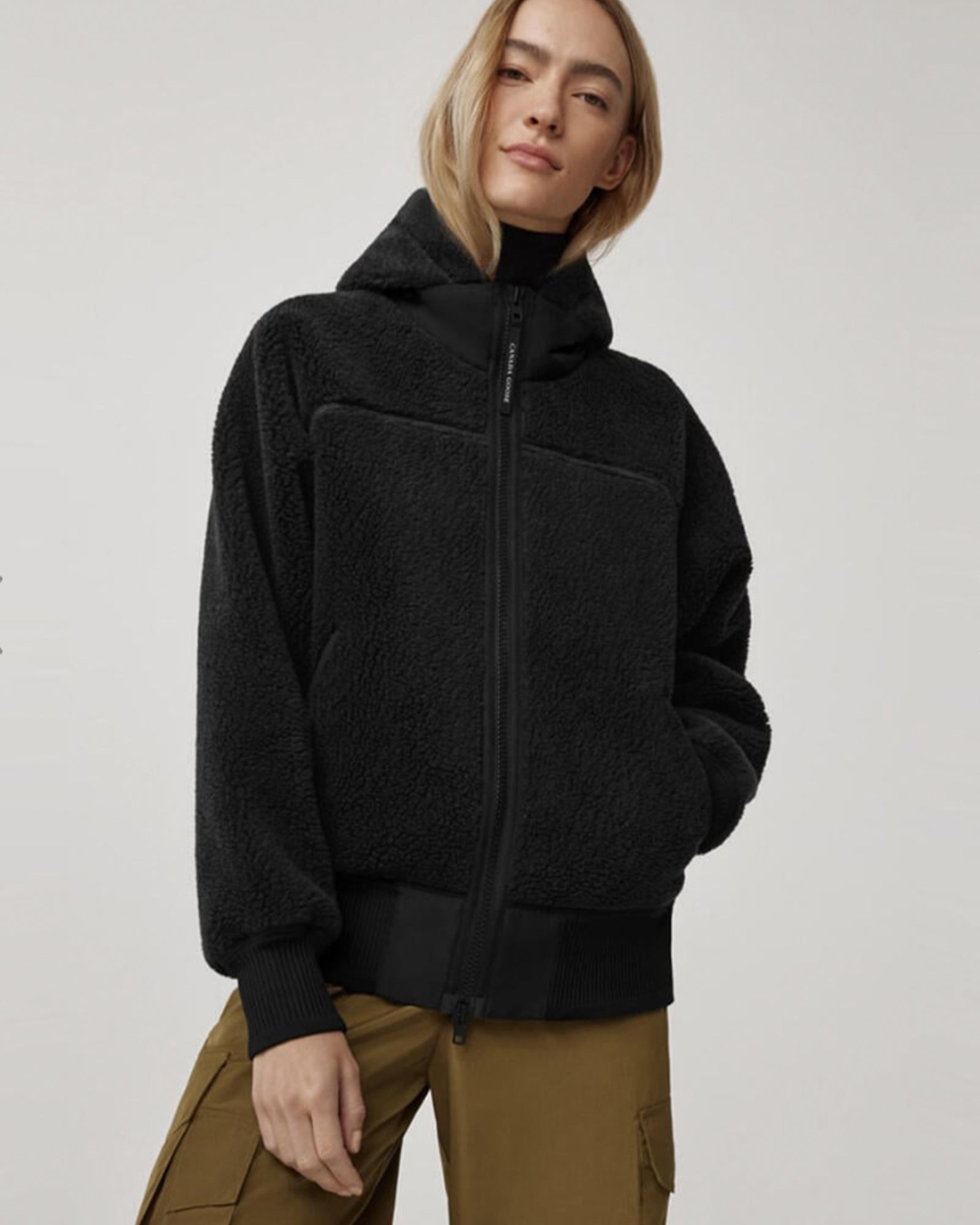 CANADA GOOSE・カナダグース - アウター・ジャケット SIMCOE OVERSIZED HOODY KIND HIGH PILE FLEECE / BLACK