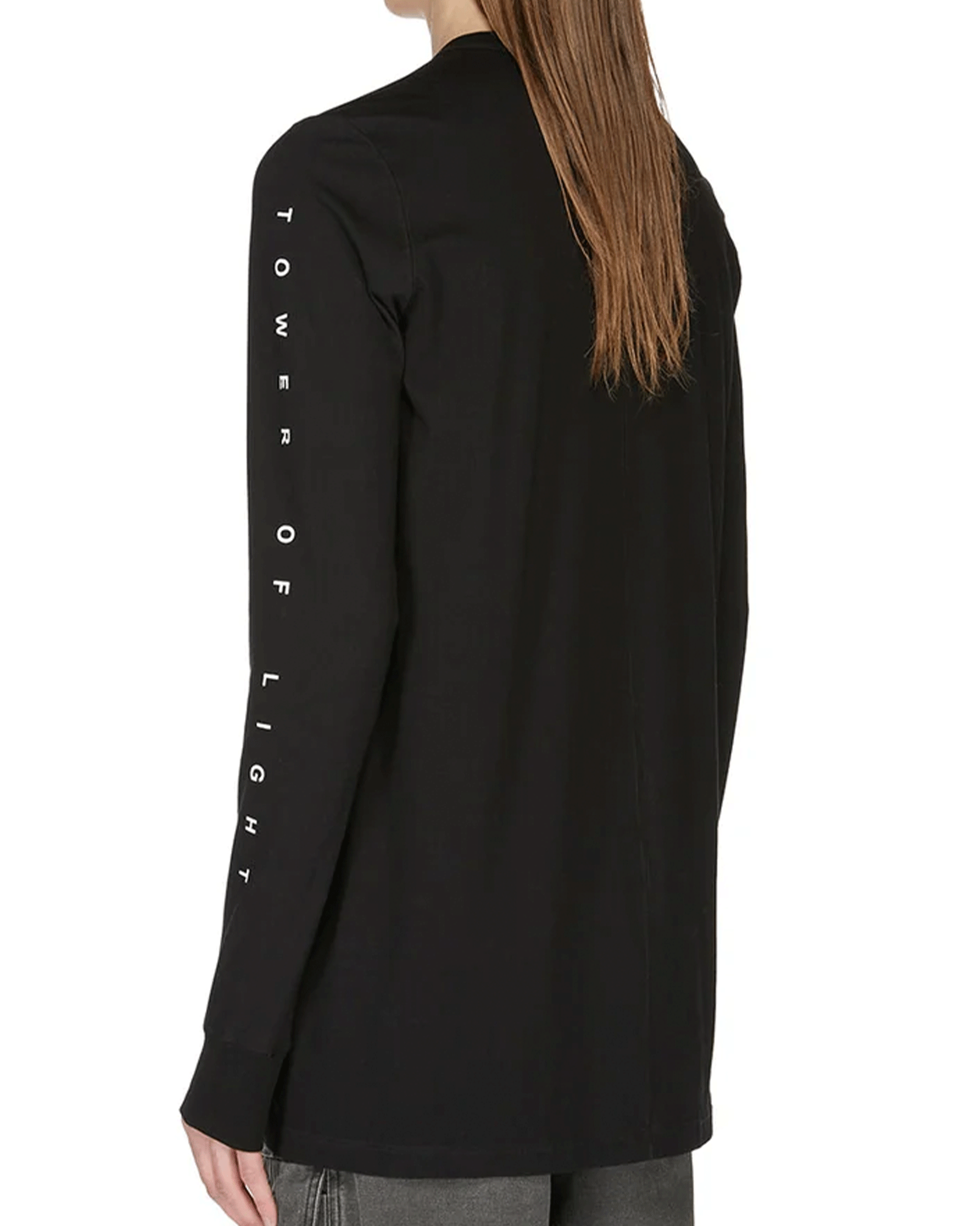 RICK OWENS DRKSHDW・リックオウエンス ダークシャドウ - L/S Tシャツ LEVEL LS T  / BLACK/MILK