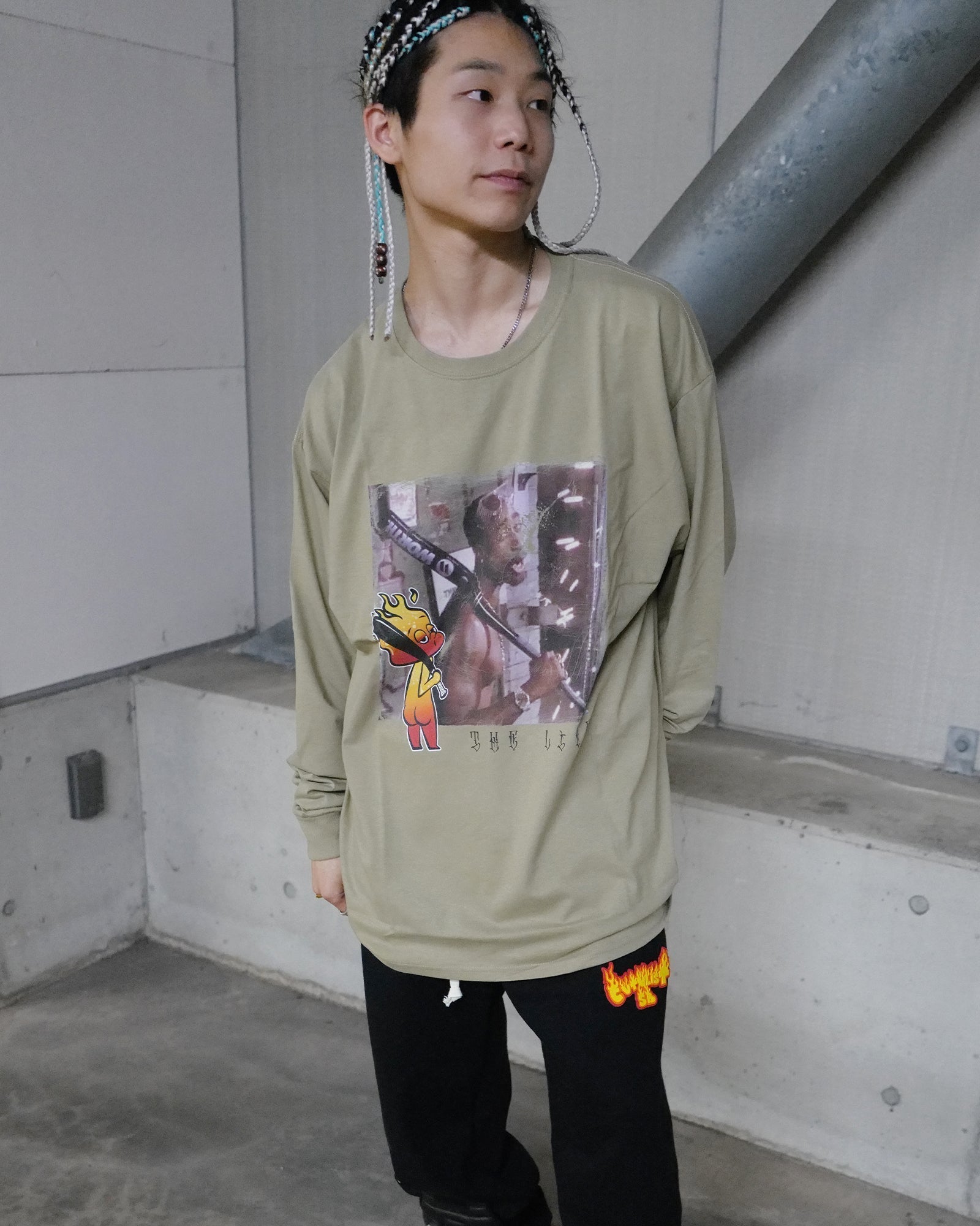 CVTVLIST・カタリスト - L/S Tシャツ THE LIFE L/S TEE / GREEN
