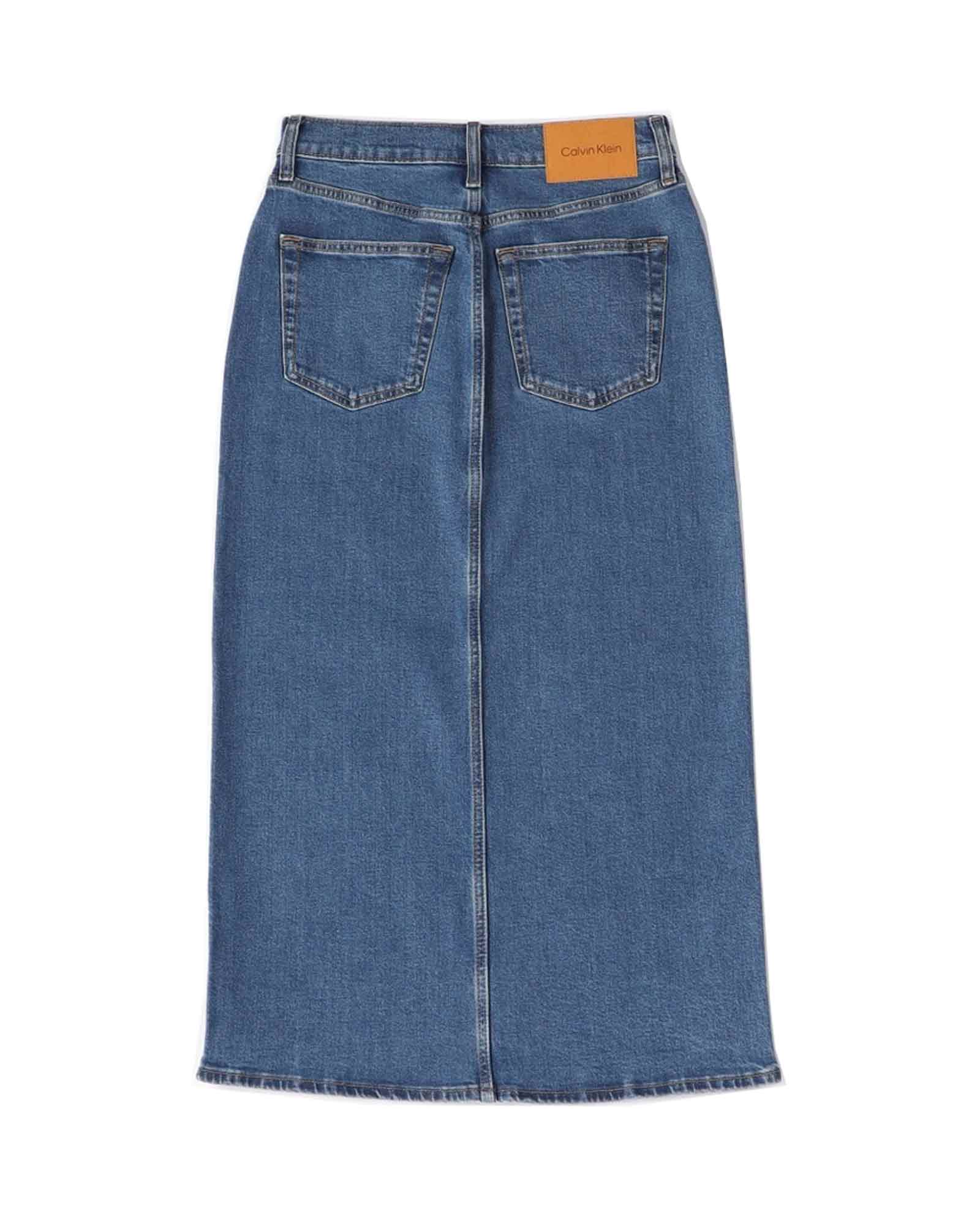 Calvin Klein × DENIM MAXI SKIRT / DENIM