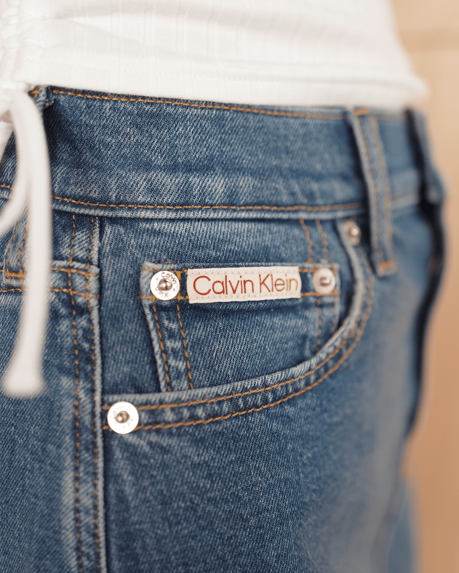 Calvin Klein × DENIM MAXI SKIRT / DENIM