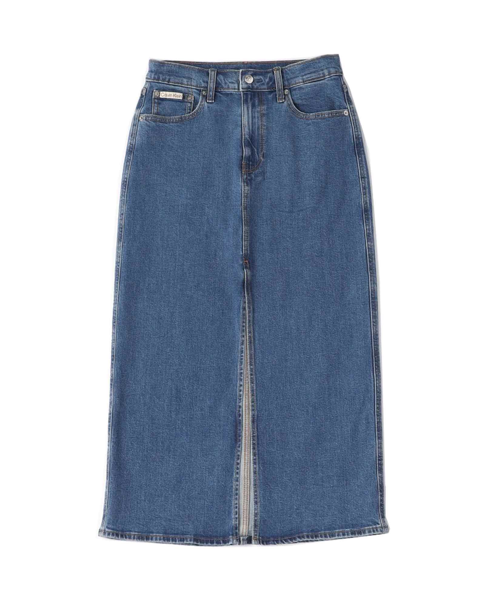 Calvin Klein × DENIM MAXI SKIRT / DENIM