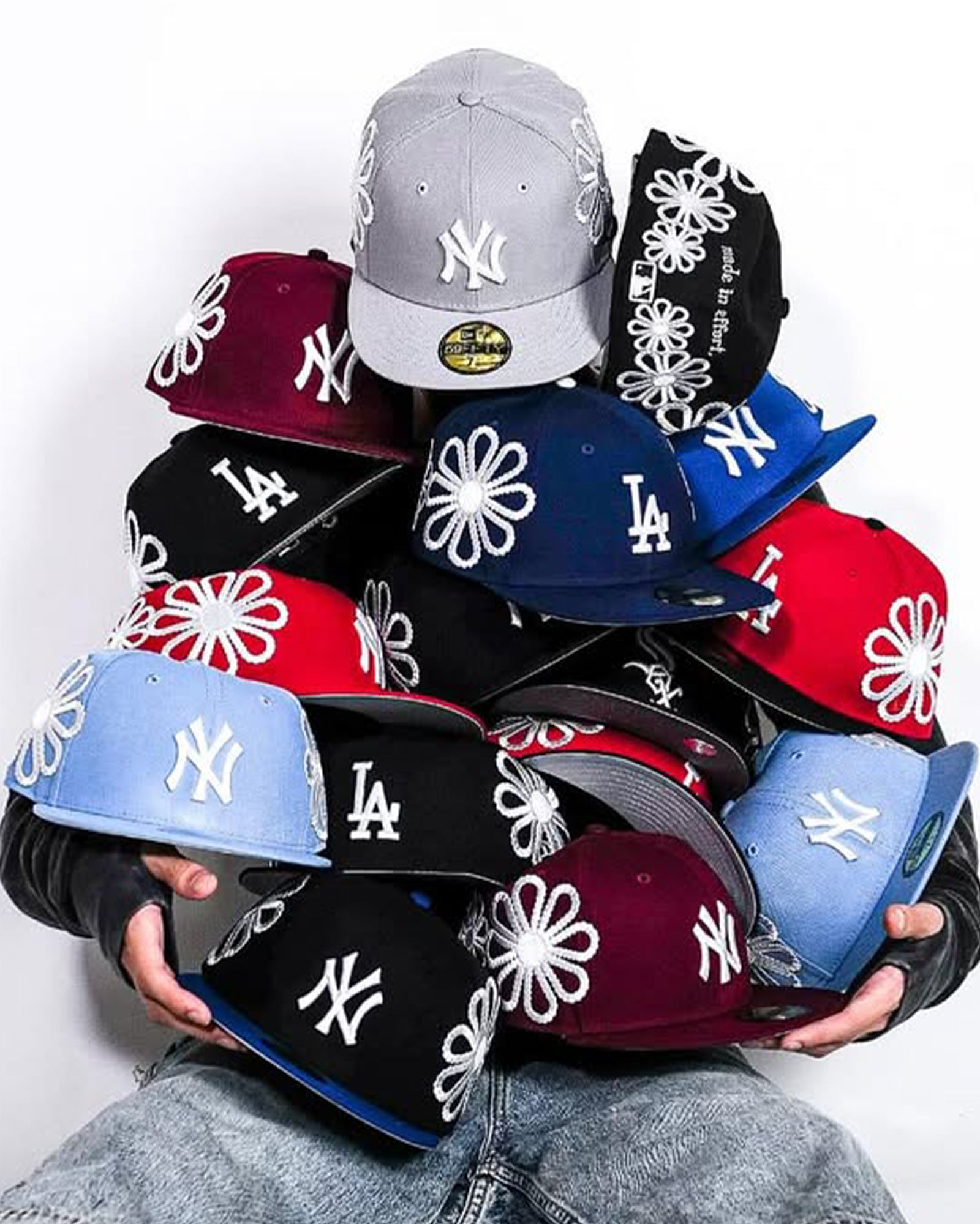 DG3・デジタル・グルーピスリー - キャップ YANKEES PEARLZ EMBROIDERY HAT / BURGUNDY