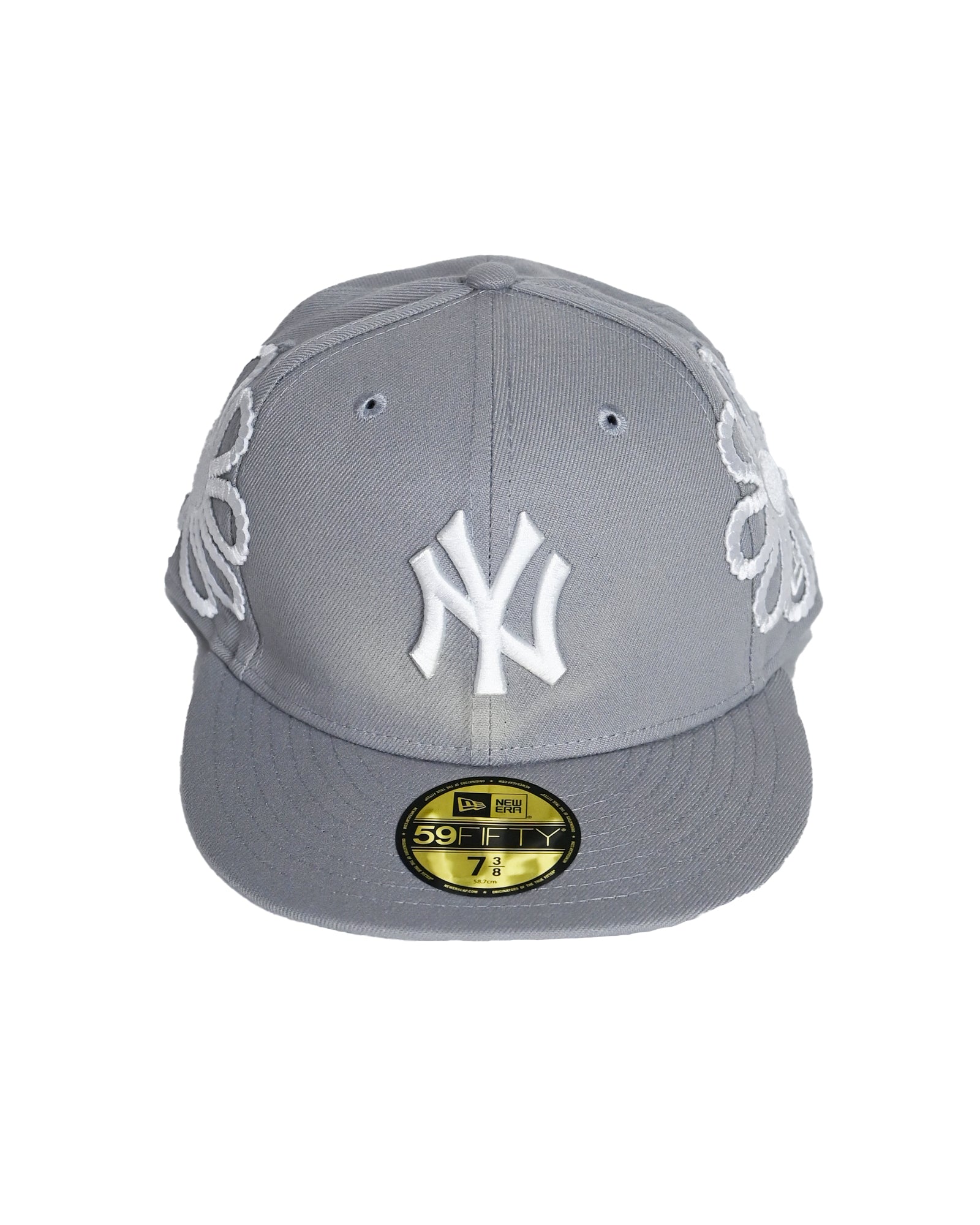YANKEES PEARLZ EMBROIDERY HAT /GREY