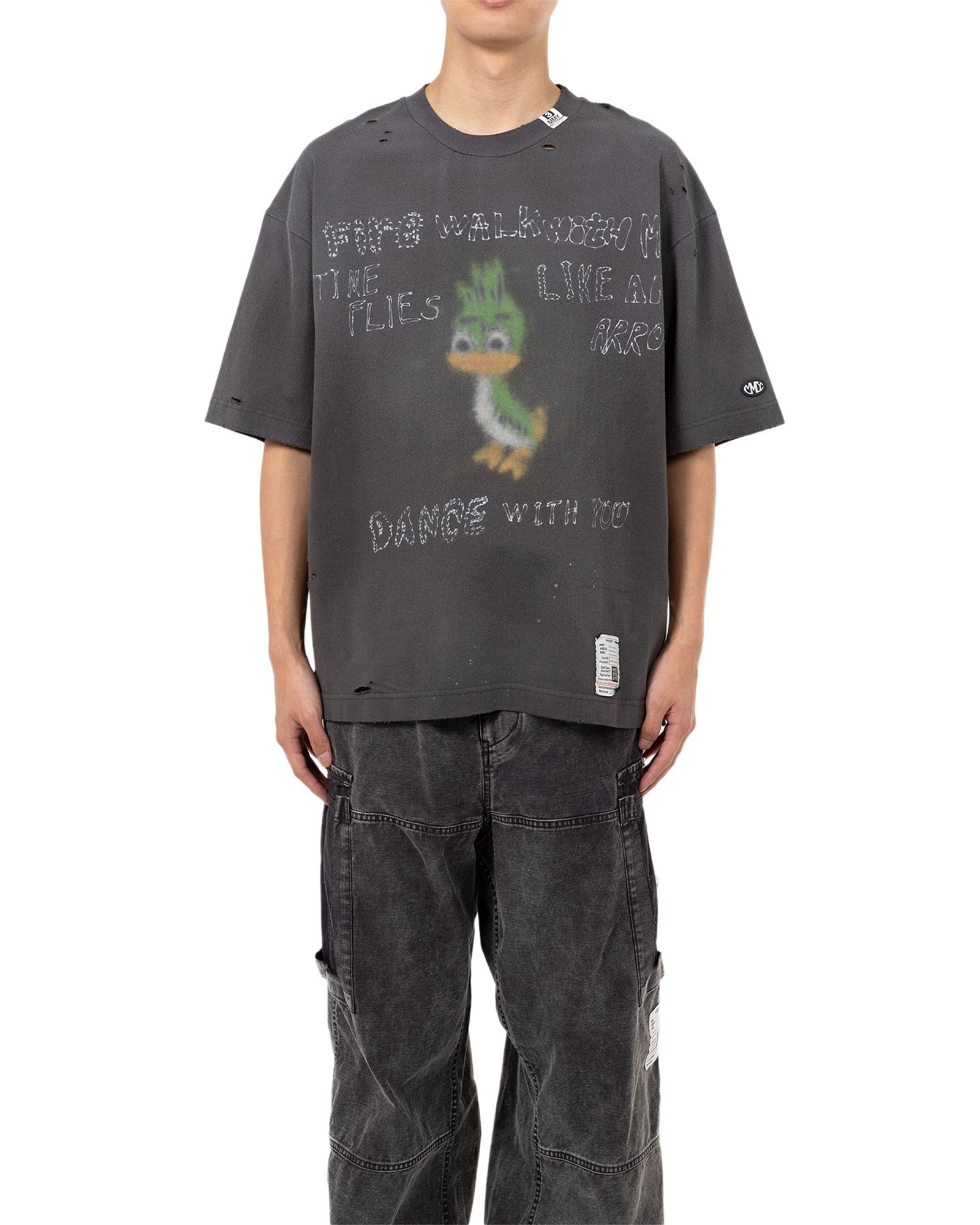 MIHARA YASUHIRO・ミハラヤスヒロ - Tシャツ・カットソー DISTRESSED TEE / BLACK