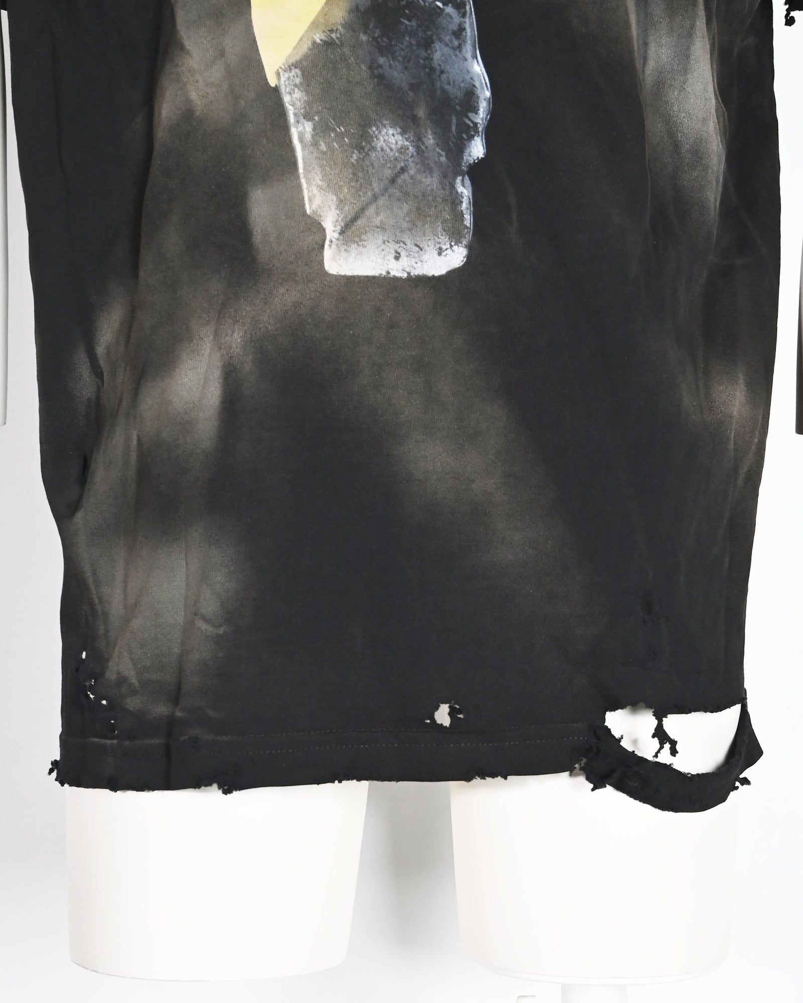 VLONE・Vee loan -  DISTRESSED DONT-BODYYOURSELF-T-SHIRT / BLACK