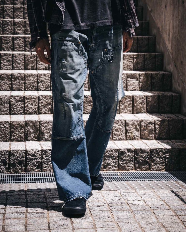 ©SAINT M××××××・saint michael -  DOUBLE KNEE/DENIM / BLUE