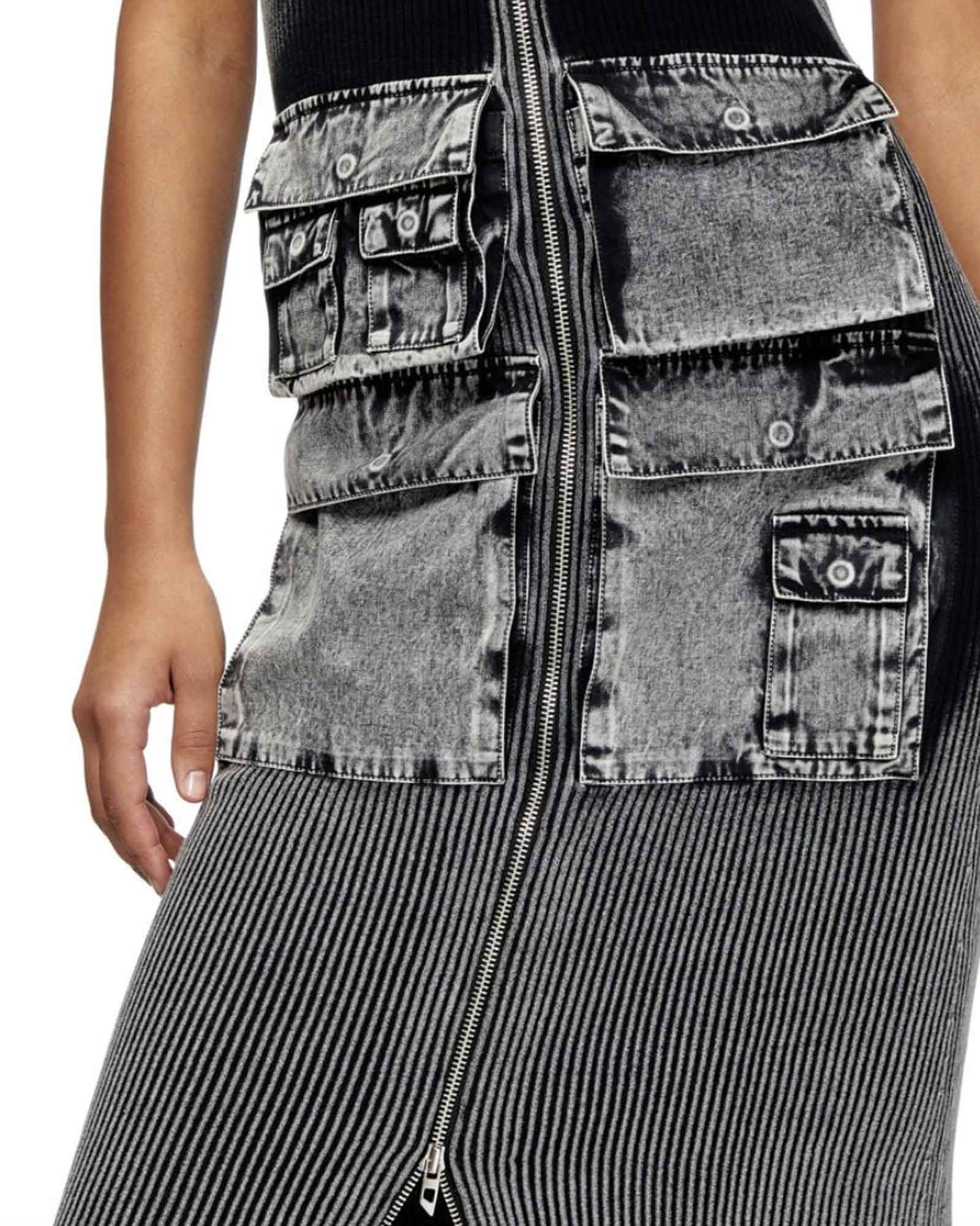 DIESEL・ディーゼル - スカート・ワンピース DRESSES / DARK GREY