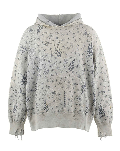 25ss 新品正規品 SAINTM×××××× Dr.Wooパーカー XL SAINT M×××××× (セントマイケル) SS25 DW_HOODIE/Dr.Woo / GRAY