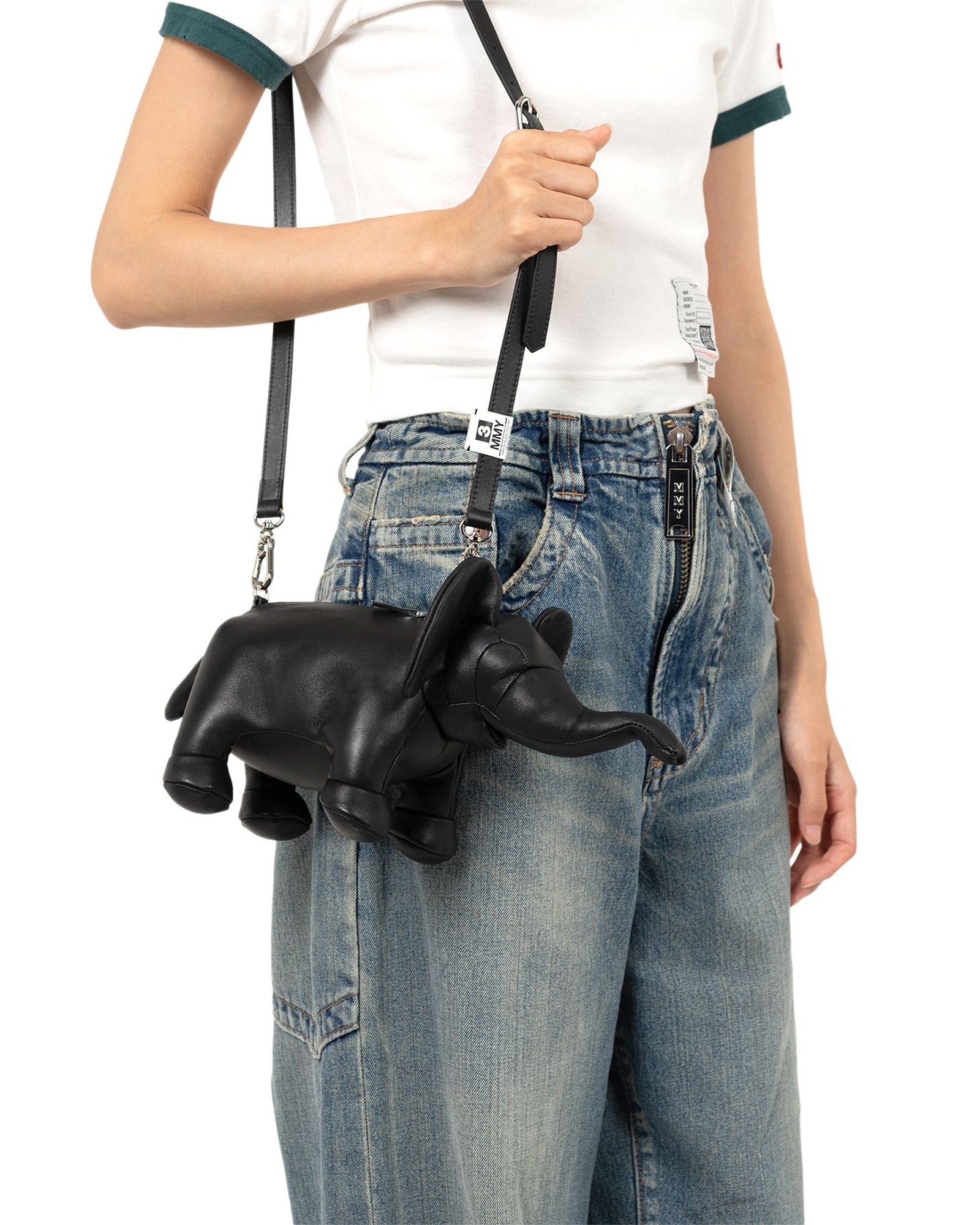 MIHARA YASUHIRO・ミハラヤスヒロ - ショルダーバッグ ELEPHANT MINI BAG / BLACK