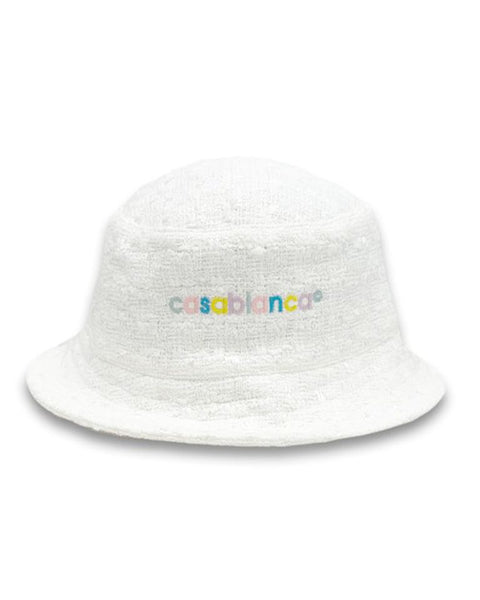 Casablanca カサブランカ バケットハット CASABLANCA (カサブランカ) EMBROIDERED BUCKET HAT / WHITE | Detail