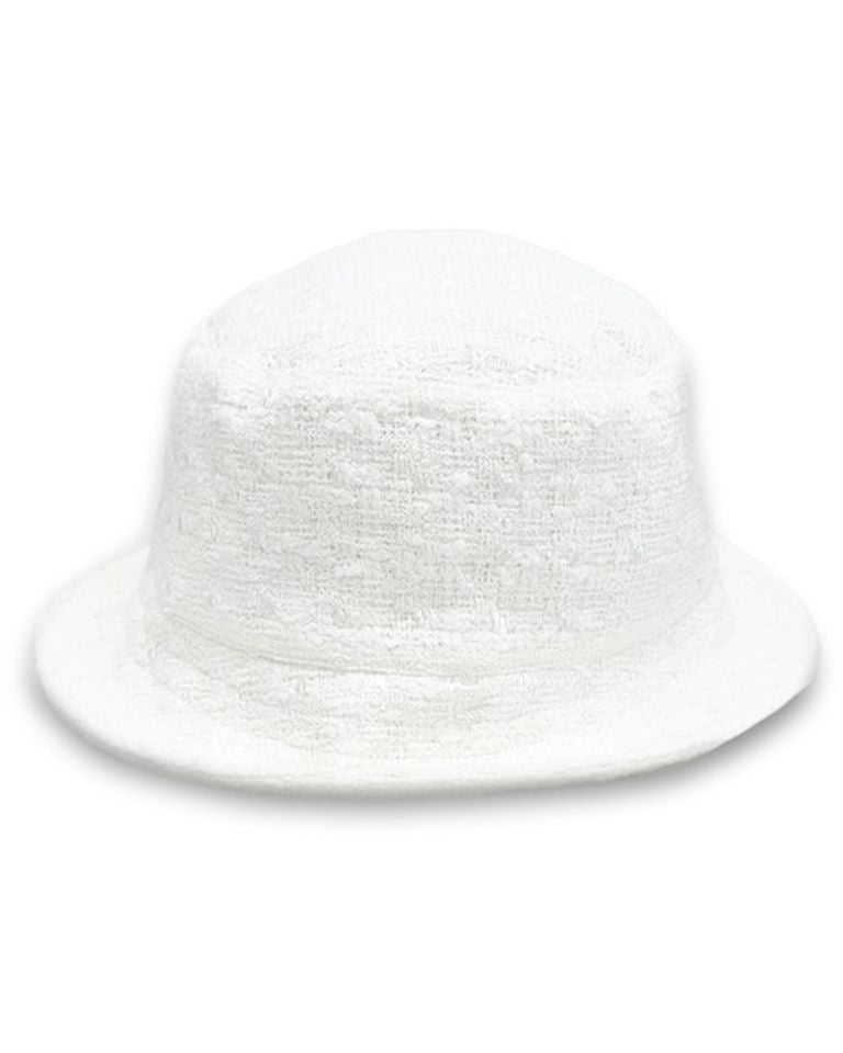 CASABLANCA × EMBROIDERED BUCKET HAT / WHITE