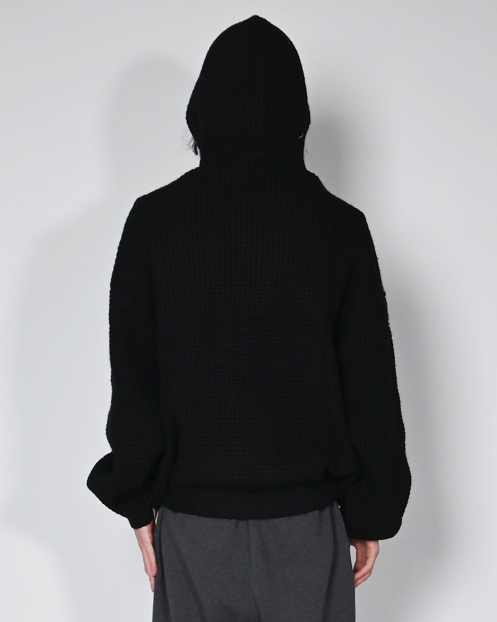 ESSENTIALS・エッセンシャルズ - パーカー・フーディ HEAVY WAFFLE 90'S HOODIE / BLACK