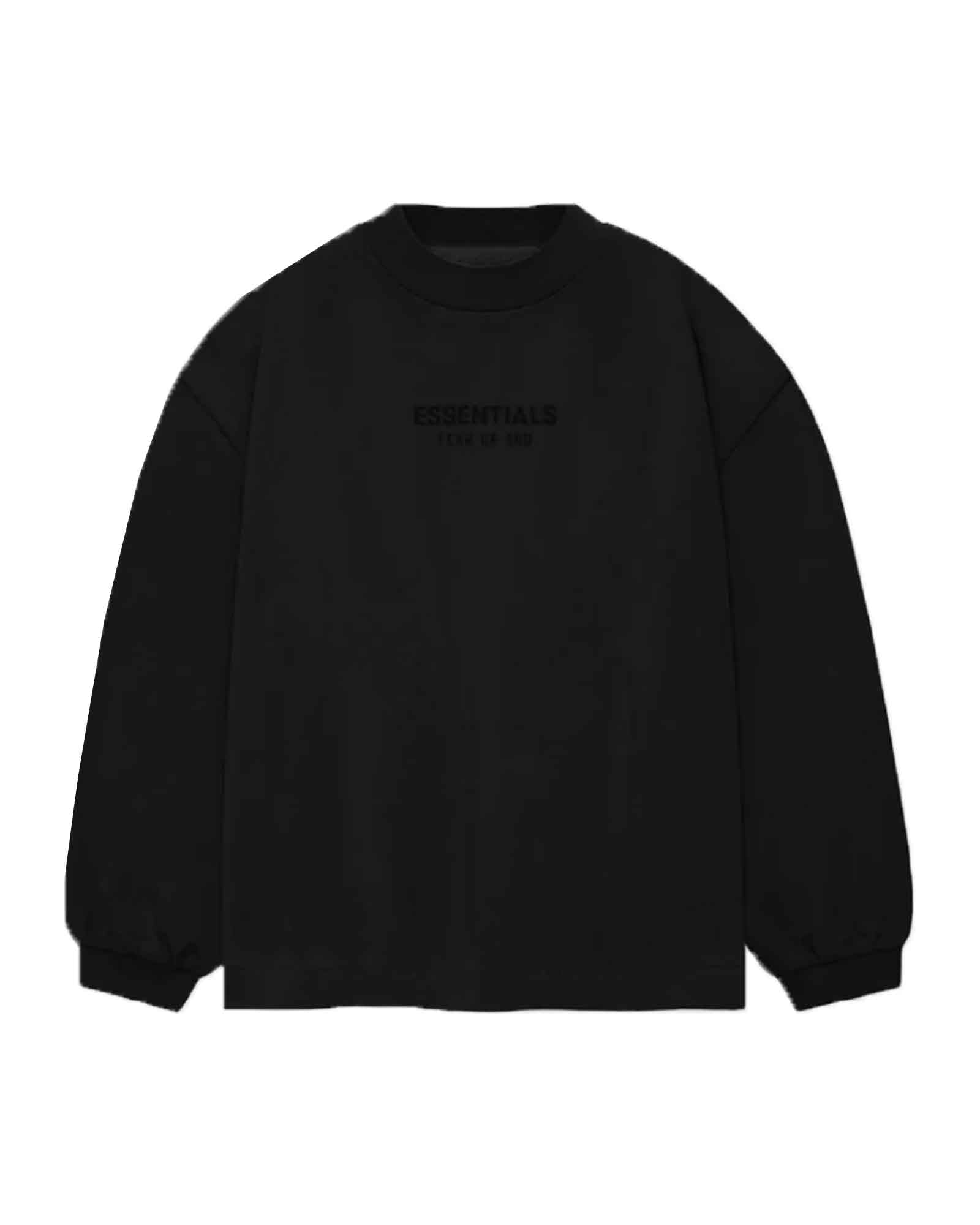 ESSENTIALS × ESSENTIALS LS TEE / JET BLACK / (Kids)