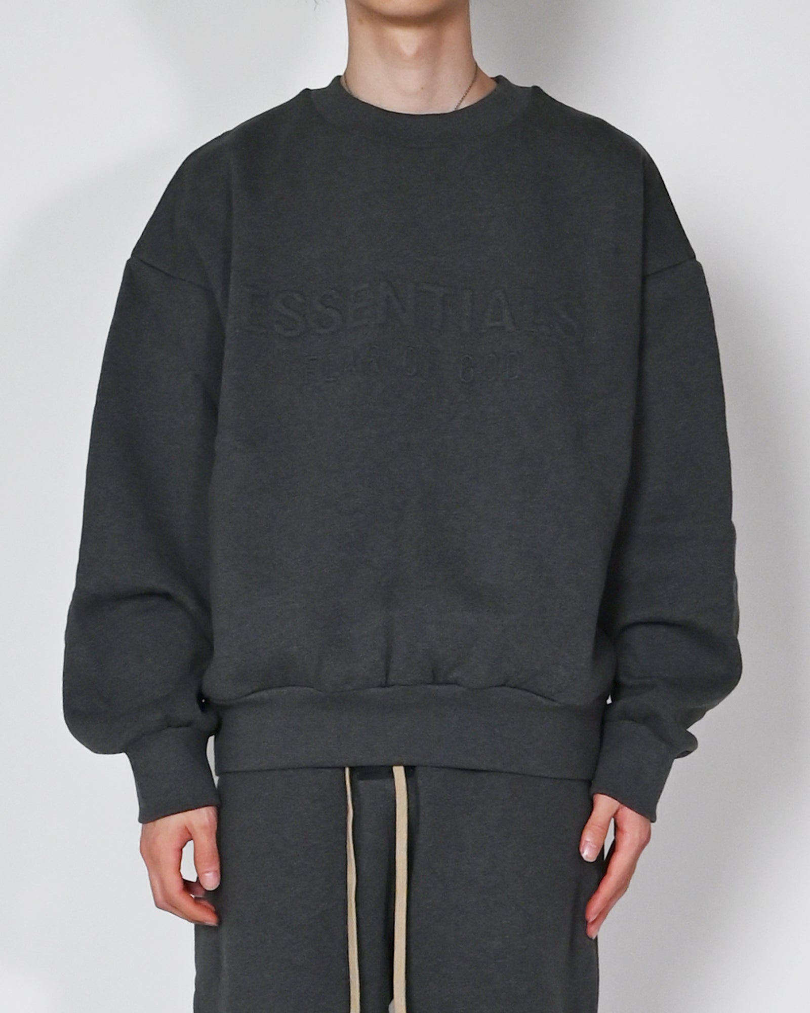 ESSENTIALS・essentials -  CLASSIC CREWNECK SWEATSHIRT / CHARCOAL HEATHER