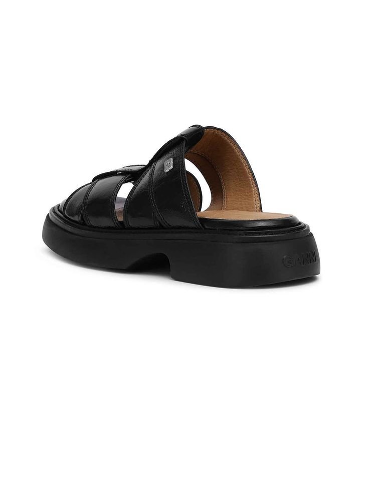 GANNI × EVERYDAY MULE SANDAL PATENT / BLACK