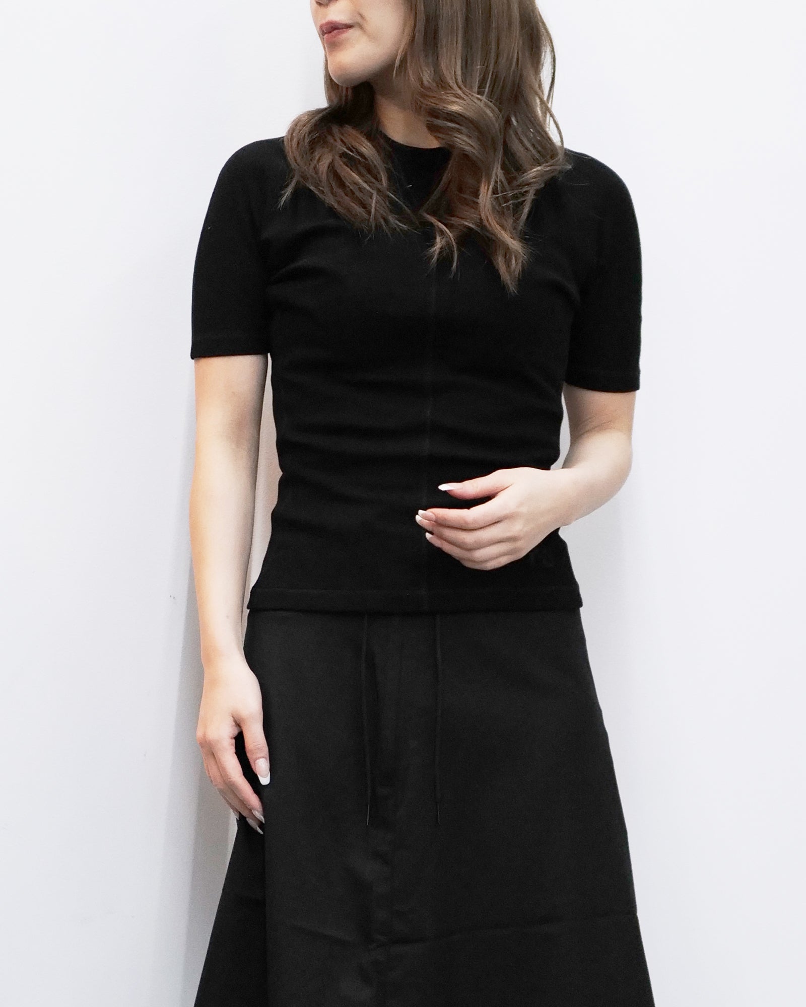 Y-3・韦斯利 -  FITTED SS TEE / BLACK