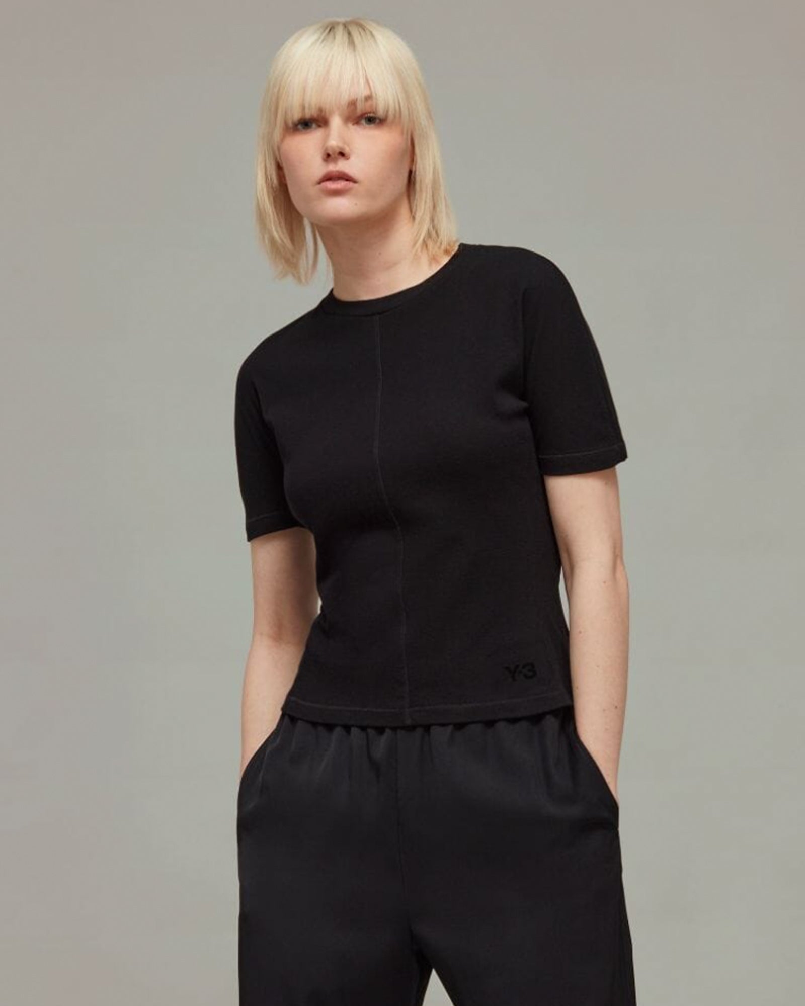 Y-3・韦斯利 -  FITTED SS TEE / BLACK
