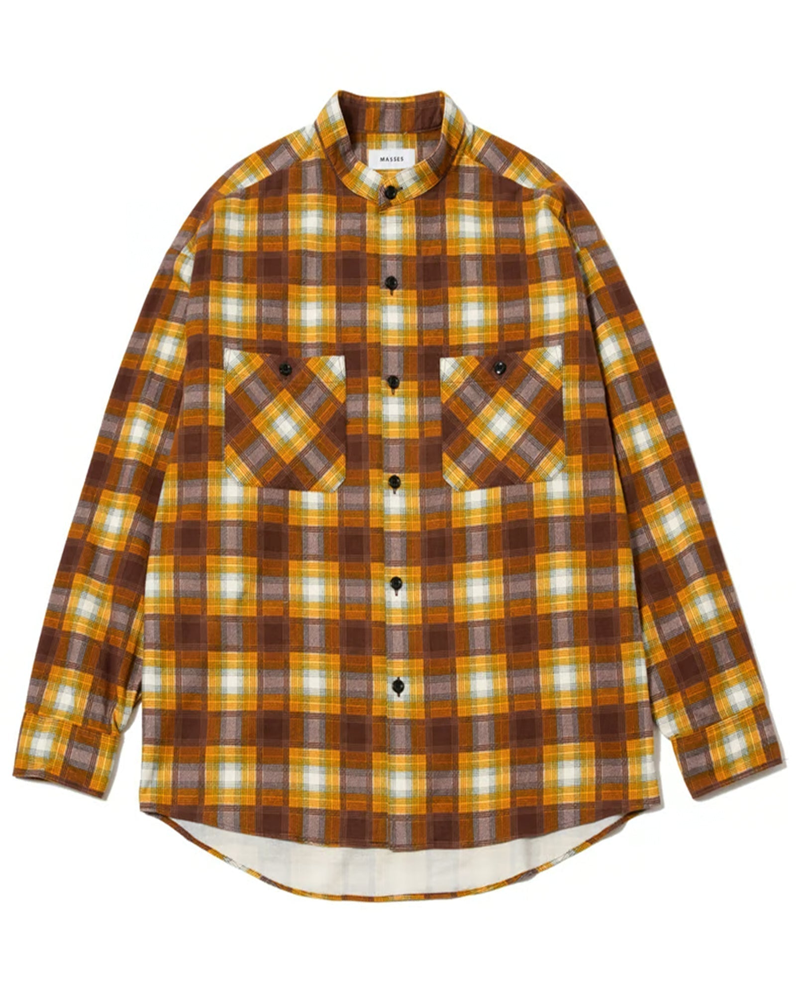 MASSES × FLANNEL PLAID SHIRT.ST / MUSTARD