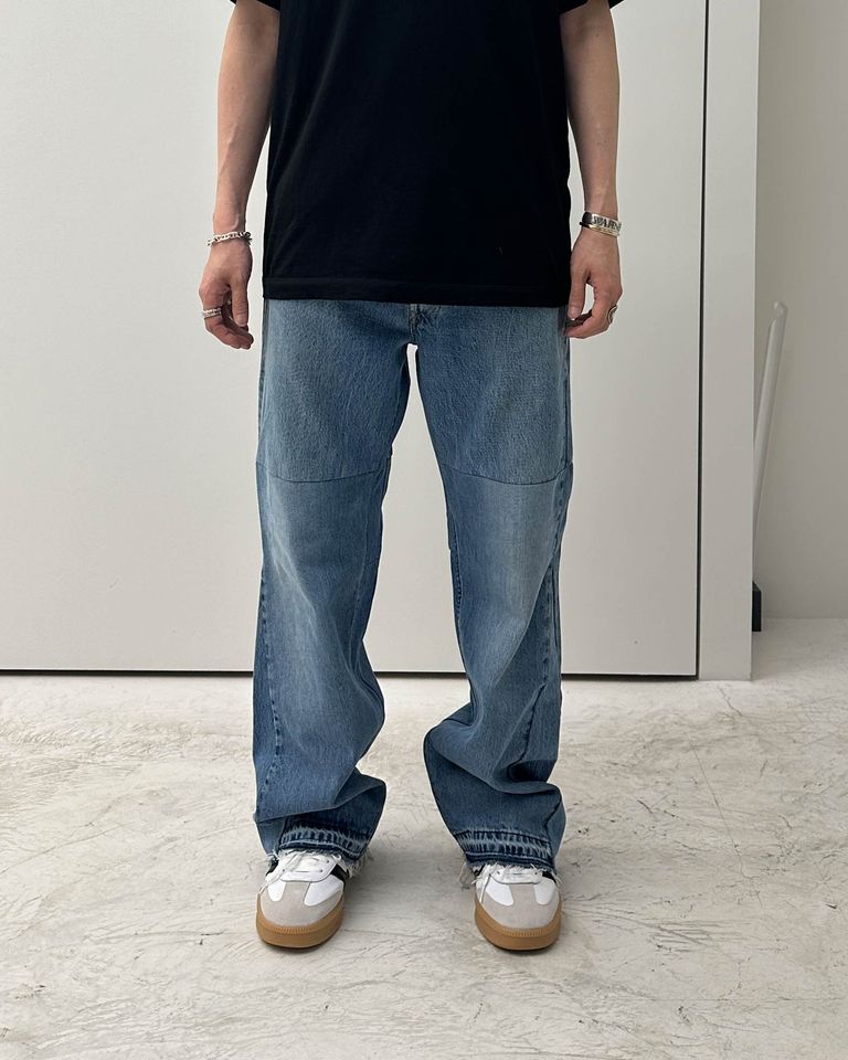 READYMADE・レディメイド -  FLARE WIDE DENIM / BLUE