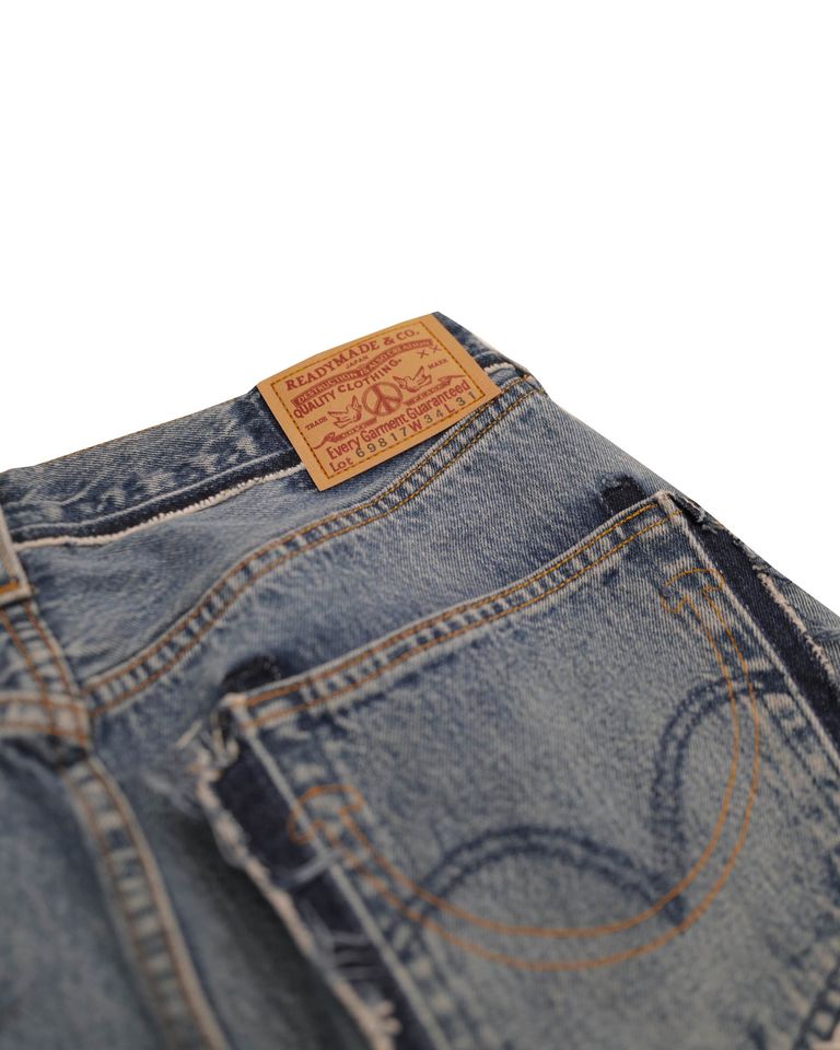 READYMADE・レディメイド -  FLARE WIDE DENIM / BLUE