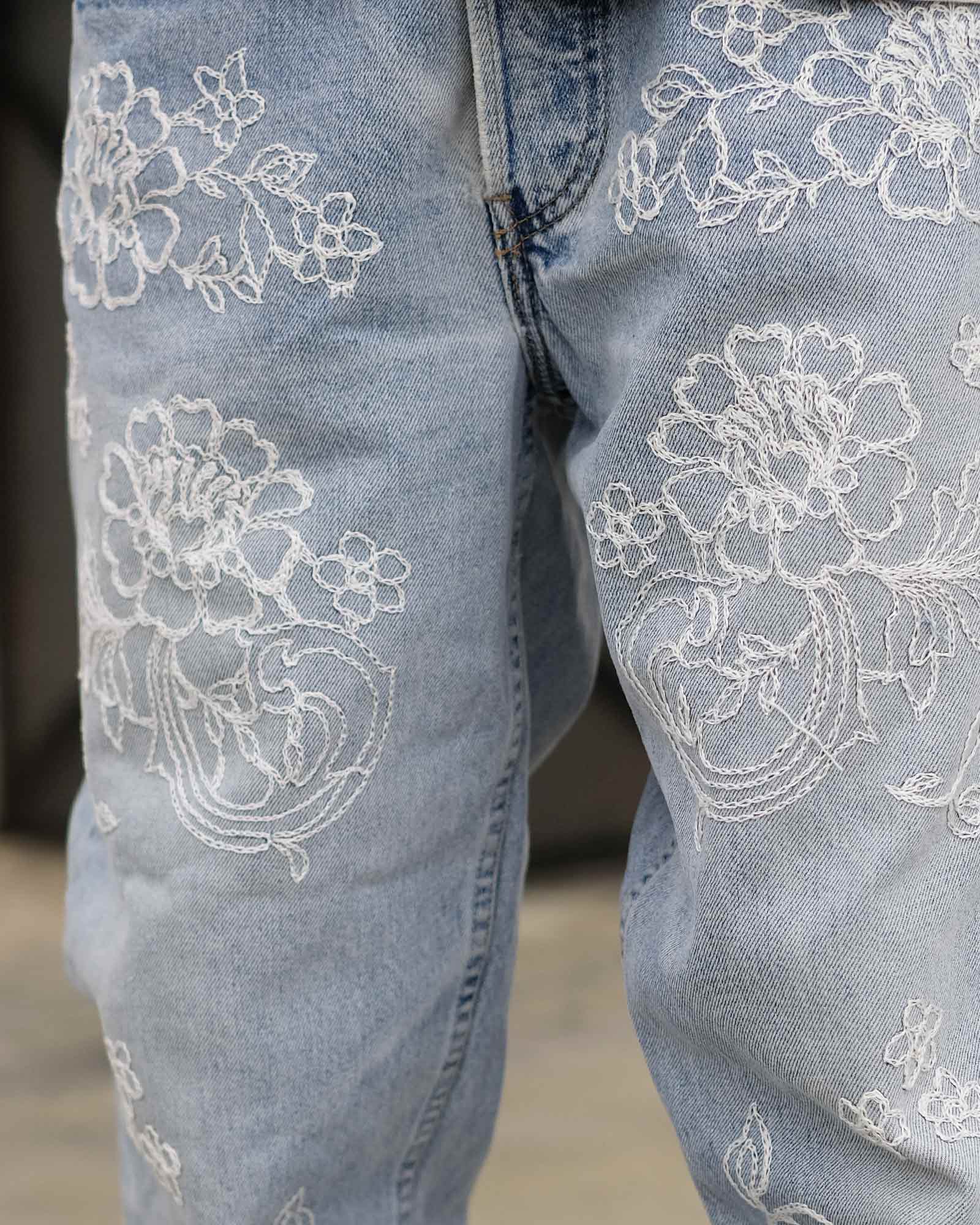 INNOCENCE NY × FLORAL DENIM PANTS / DENIM