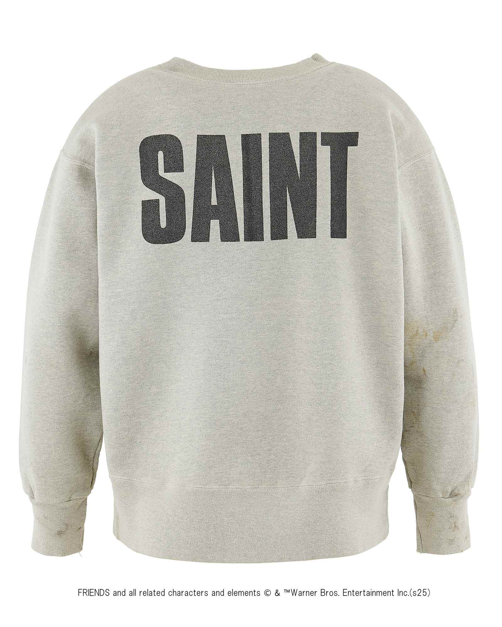 ©SAINT M××××××・セントマイケル - スウェット FRD_CREW N SWEAT/FRIENDS / GRAY